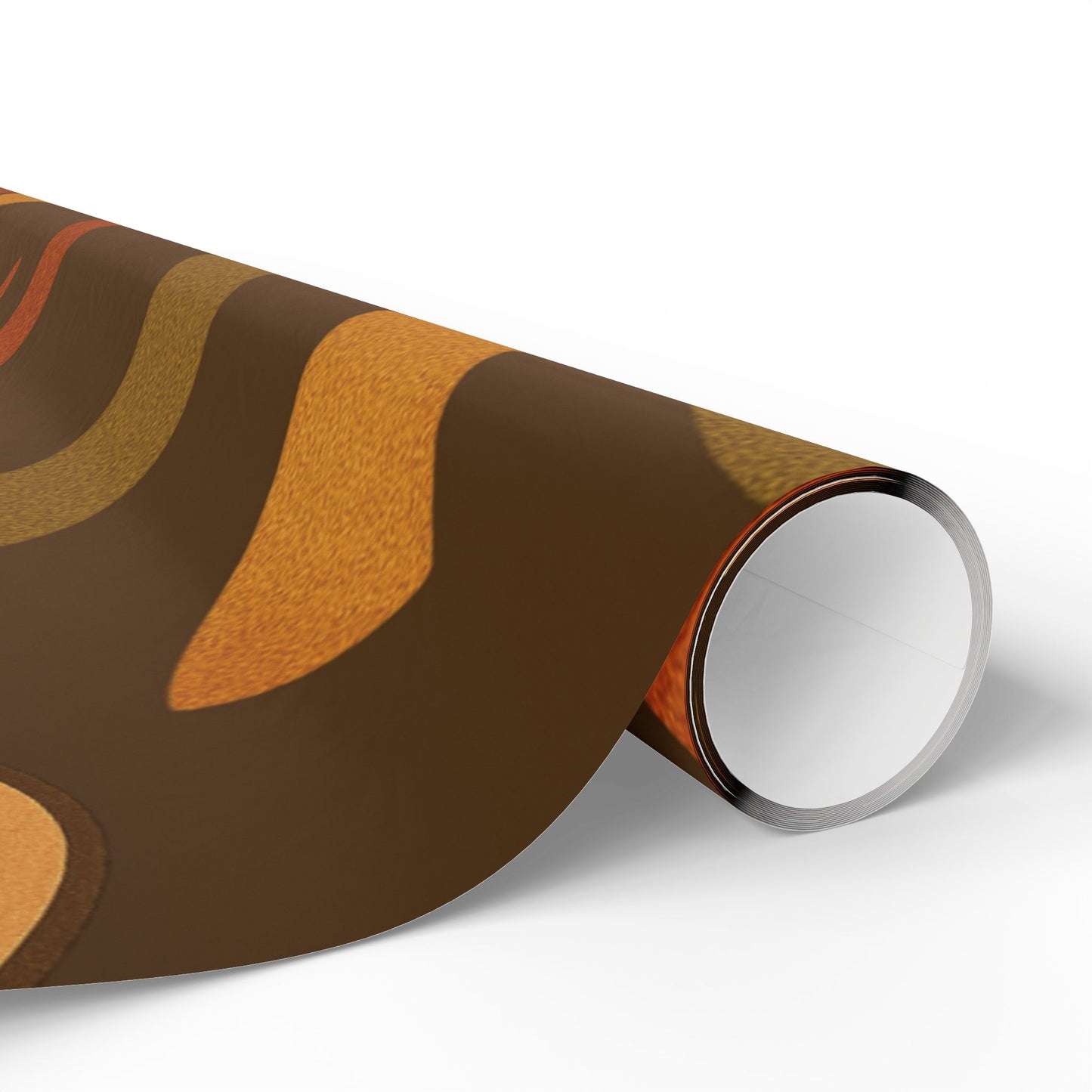 Groovy Retro Mushrooms & Flowers Wrapping Paper – 70s Style Earth Tone Gift Wrap