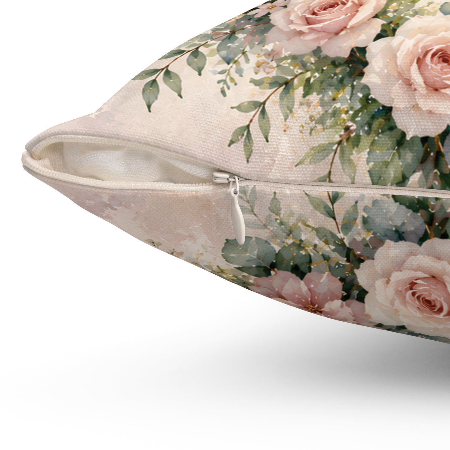 You Are Loved Floral Throw Pillow — 'You are Loved, Let your heart be at peace' Inspirational Decorative Pillow