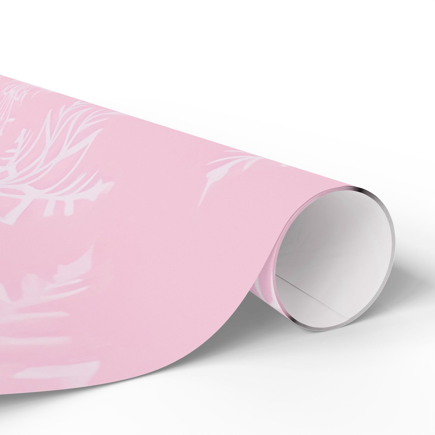 Pink Snowflake Wrapping Paper – Festive & Elegant Holiday Gift Wrap