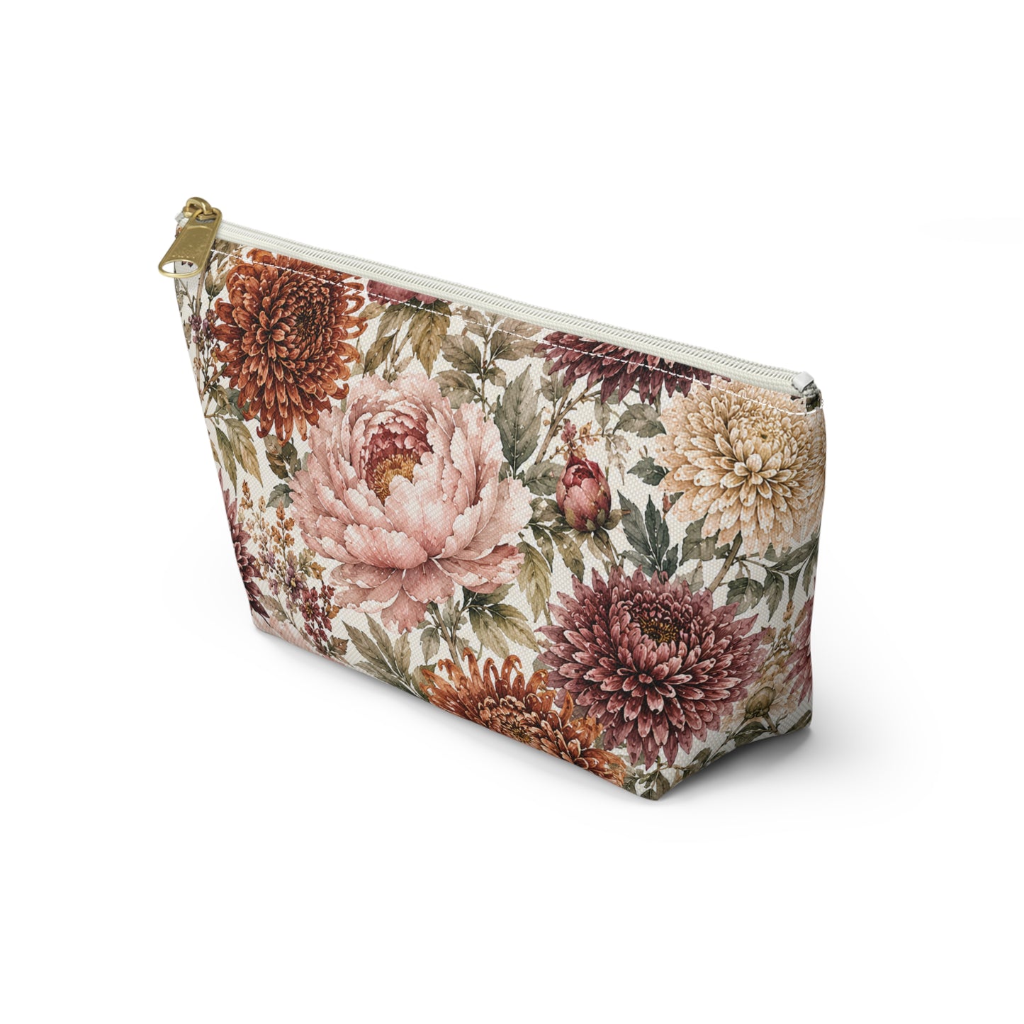 Floral Chrysanthemum Accessory Pouch