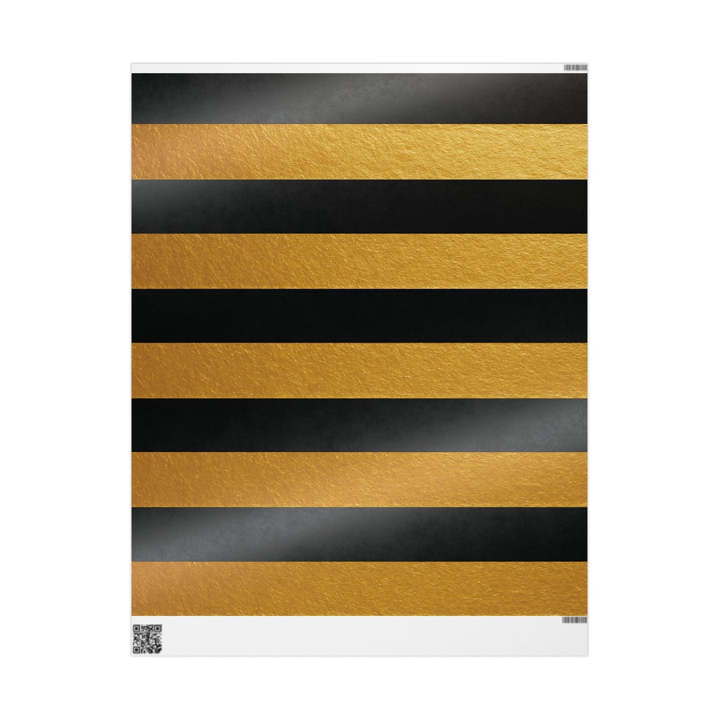 Chic Black & Gold Striped Wrapping Paper – Bold Luxury Gift Wrap