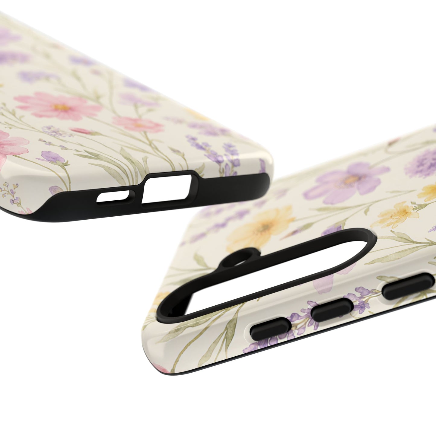 Floral Field Tough Case — Pastel Wildflower Protective Phone Cover