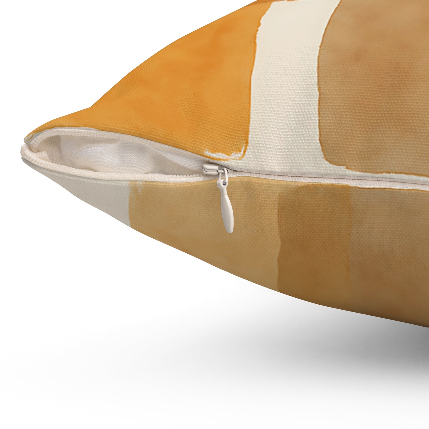Terracotta Abstract Squares Throw Pillow – Earthy Modern Accent Cushion