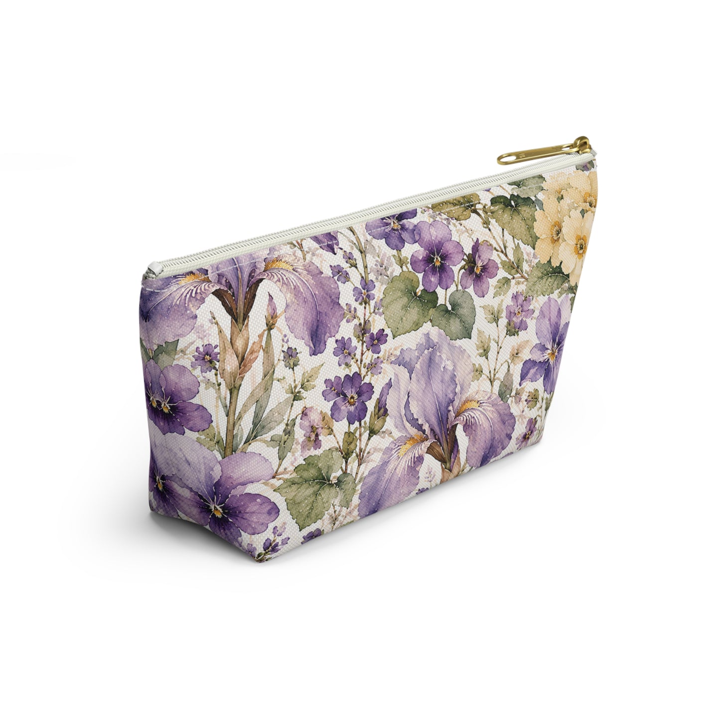 Floral Iris Accessory Pouch