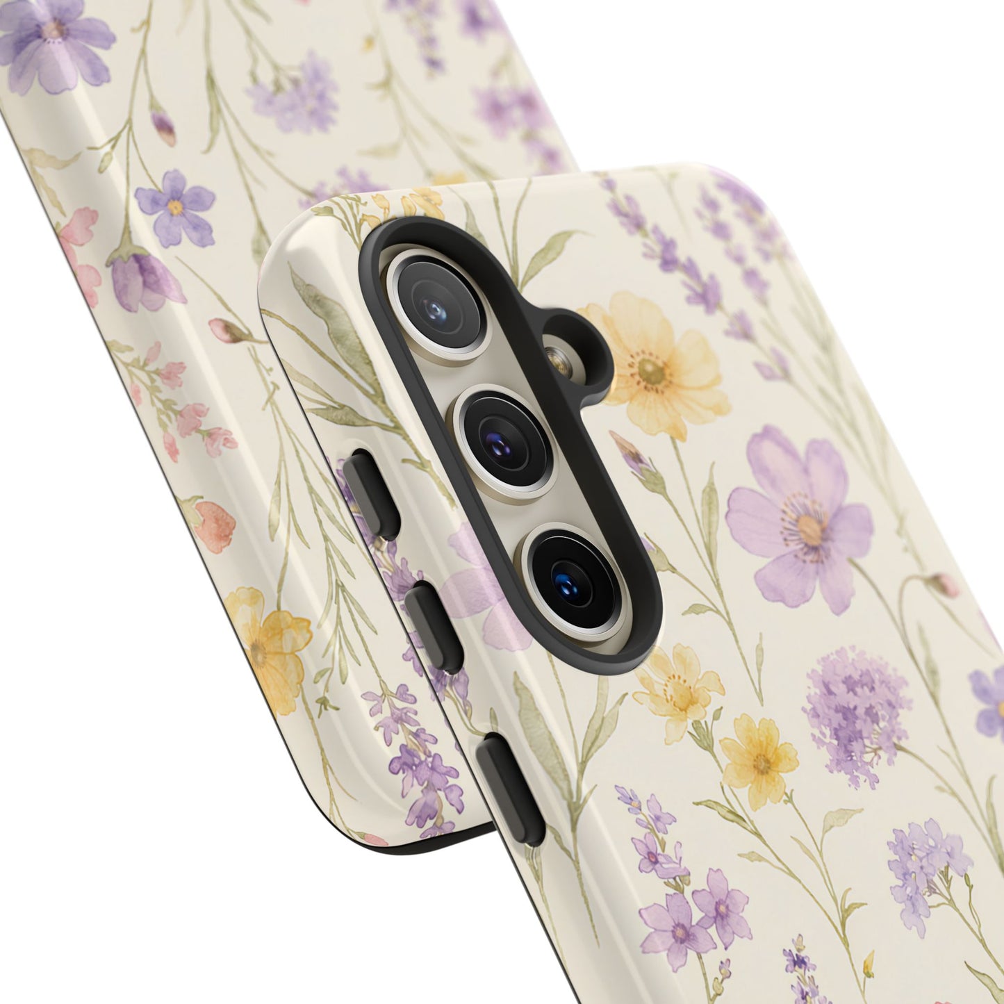 Floral Field Tough Case — Pastel Wildflower Protective Phone Cover