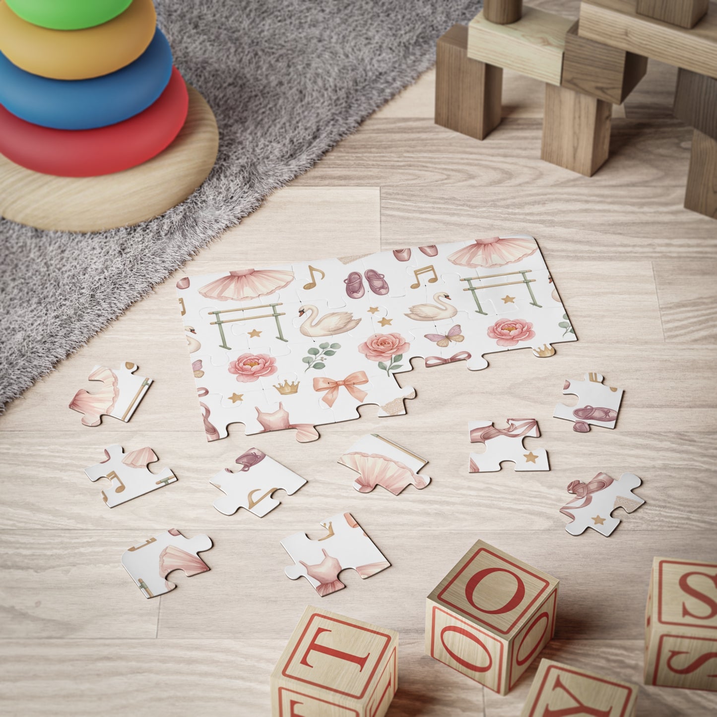 Ballet Kids Puzzle — 30-Piece Toddler Puzzle with Tutus, Ballerina Shoes & Swans