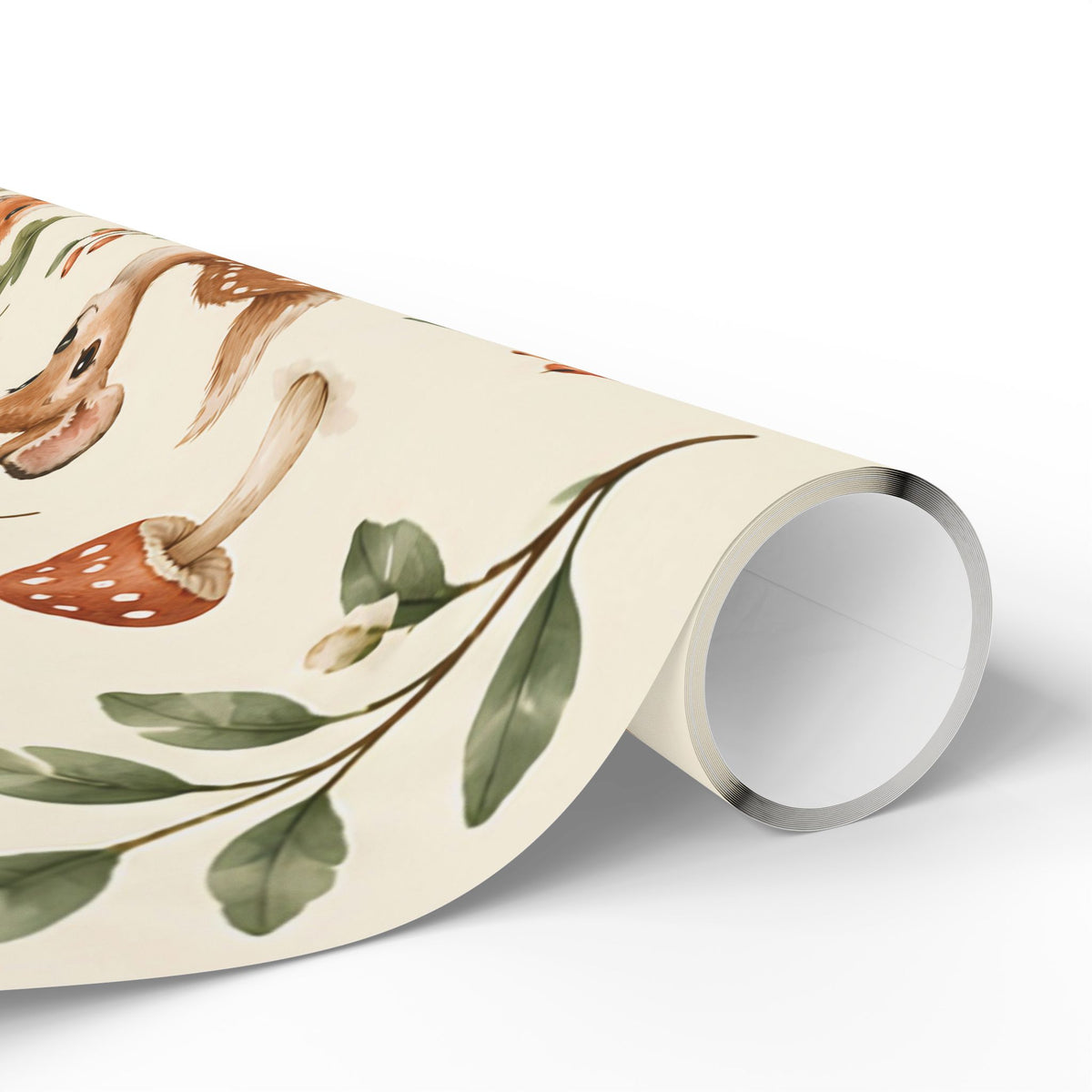 Fox & Foliage Wrapping Paper Roll — Autumn Woodland Gift Wrap