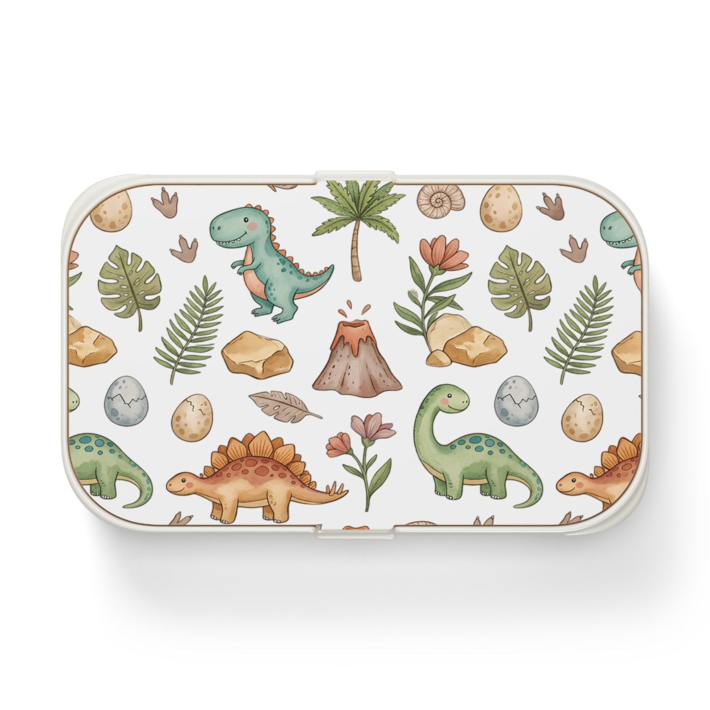 Kids Dinosaur Bento Lunch Box – Cute Dino Pattern for School, Picnics & Snacks
