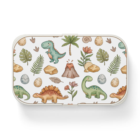 Kids Dinosaur Bento Lunch Box – Cute Dino Pattern for School, Picnics & Snacks