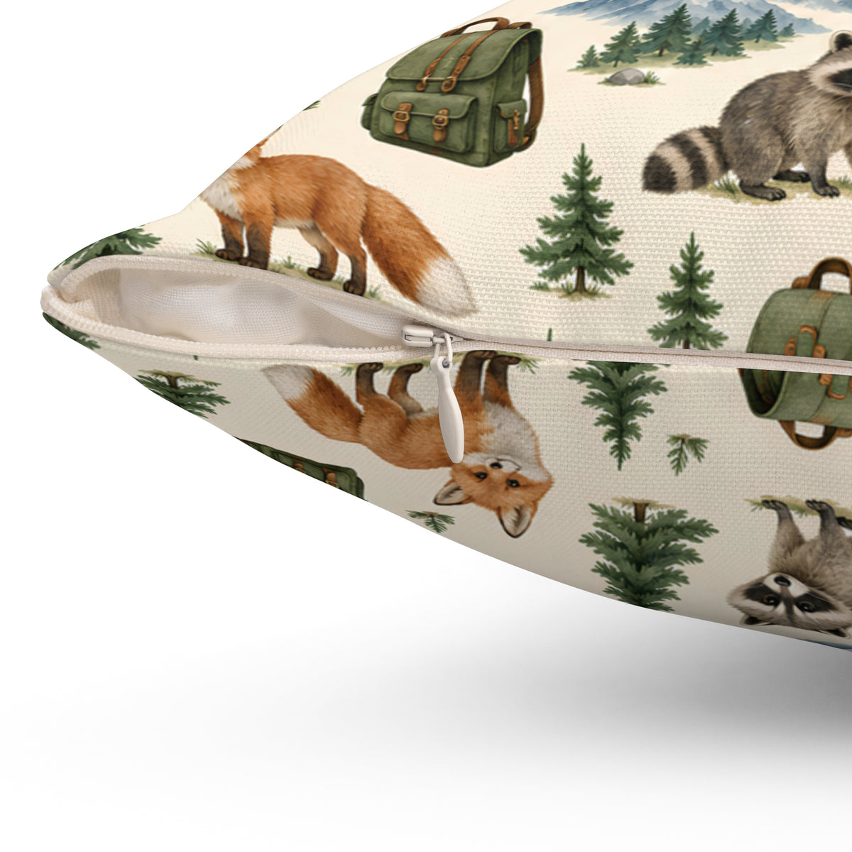 Camping Adventure Outdoor Wilderness Square Pillow