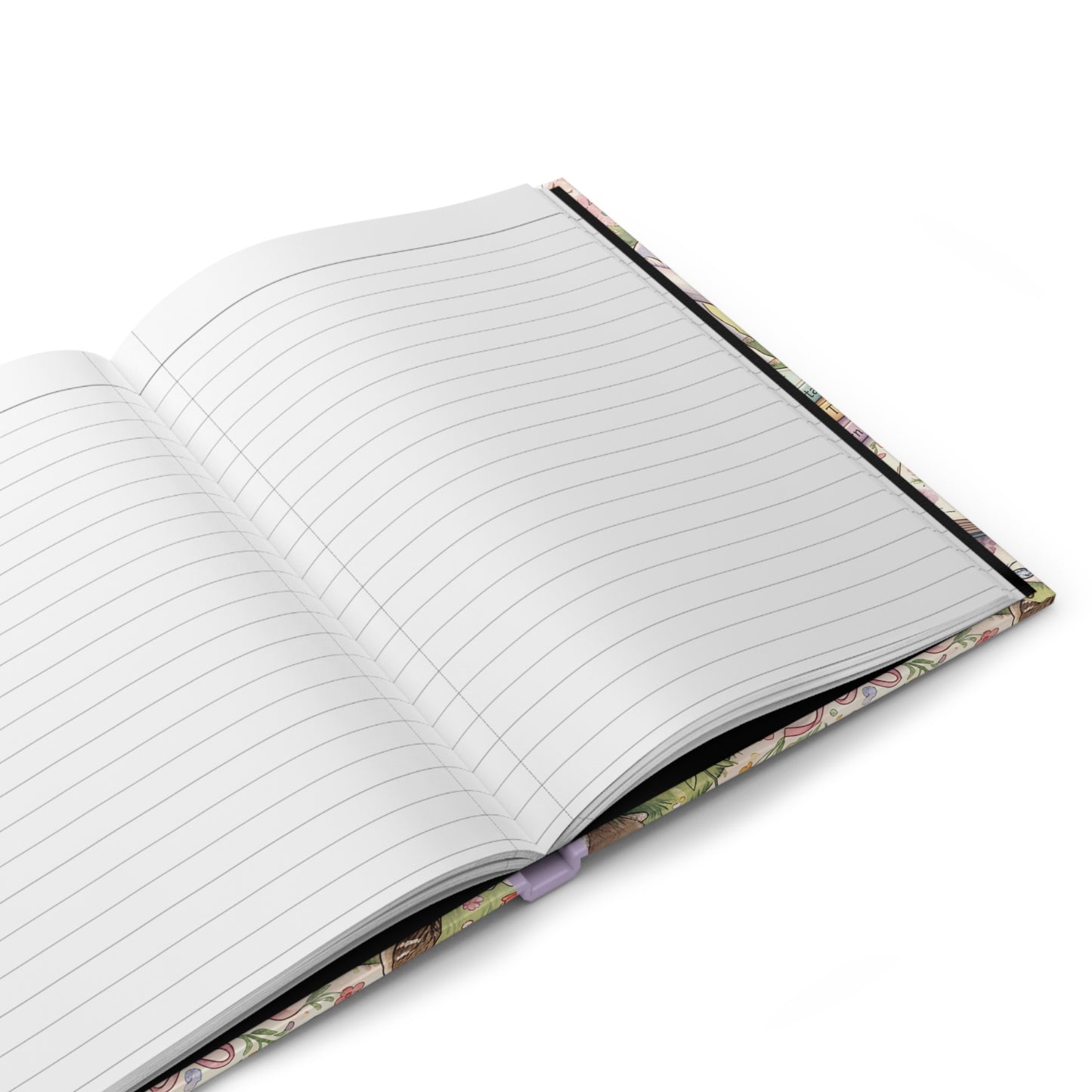 Whimsical Unicorn Tea Party Hardcover Journal — Pastel Picnic Notebook for Writing & Sketching