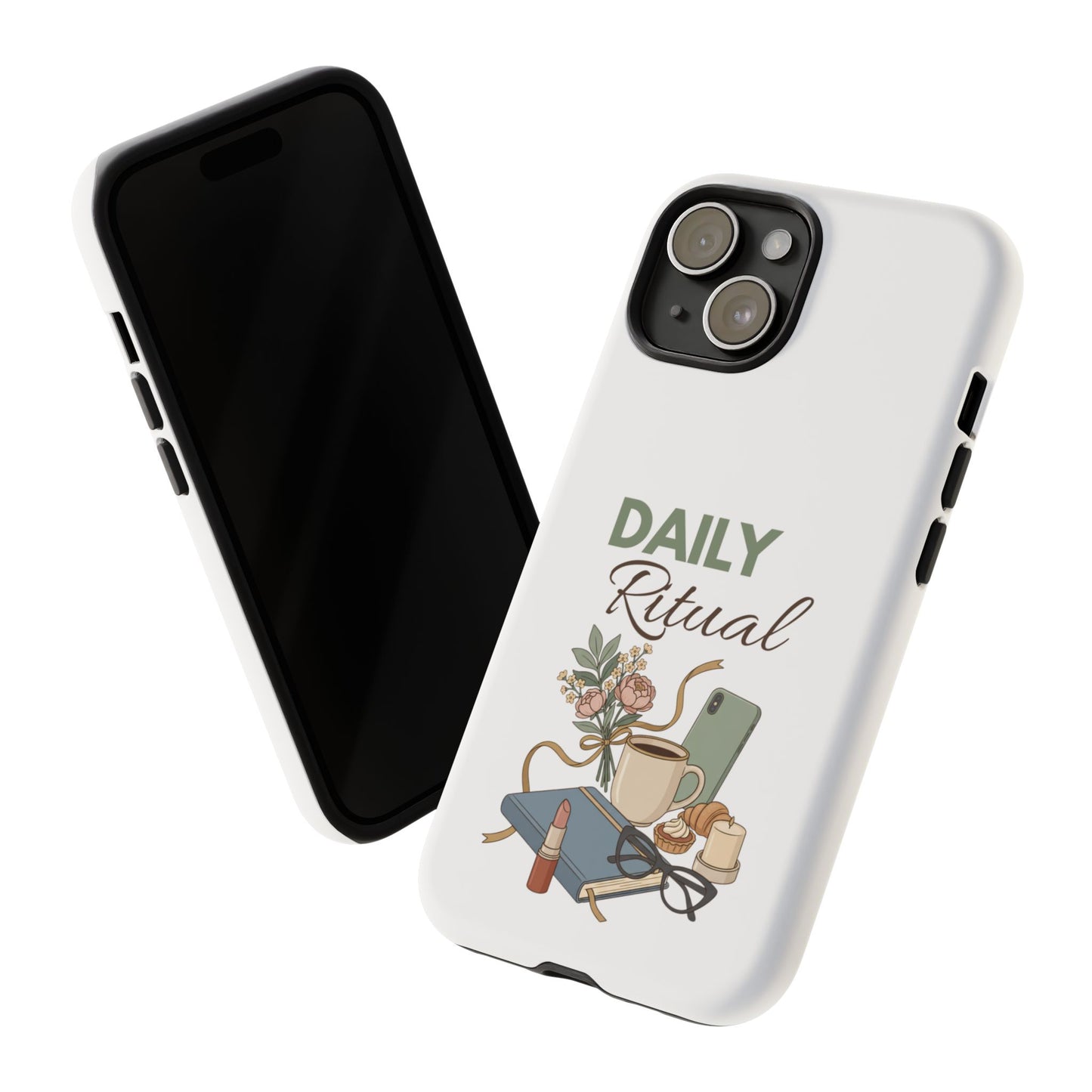 Daily Ritual Phone Case — Cozy Morning Coffee & Journal Design