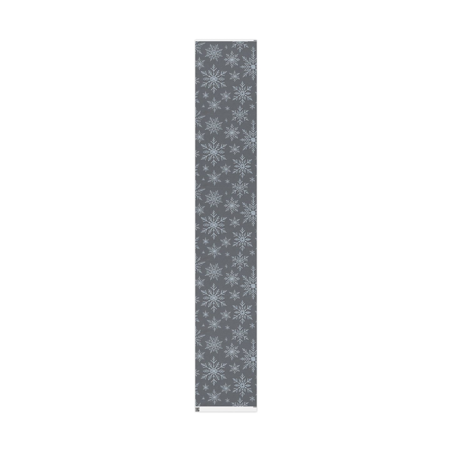 Gray Snowflake Wrapping Paper – Elegant Winter Holiday Gift Wrap
