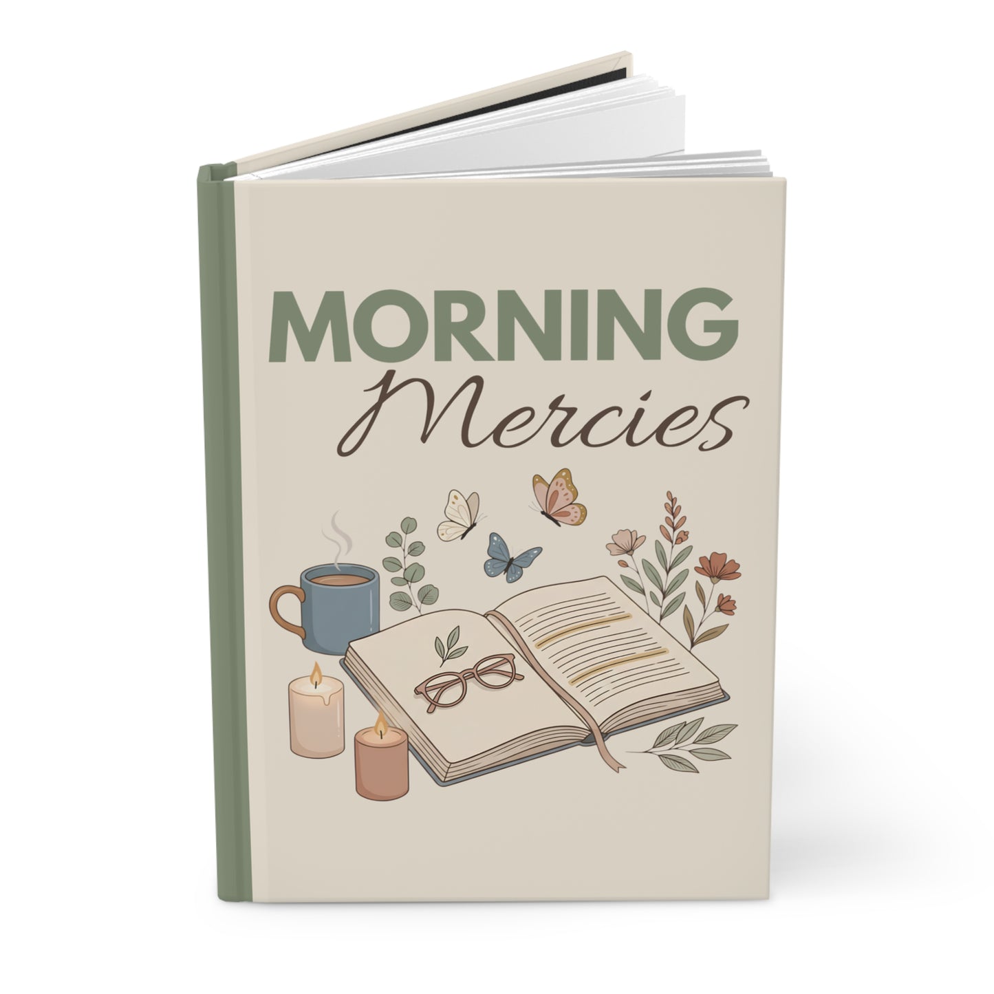 Morning Mercies Hardcover Journal — Guided Gratitude & Devotional Notebook