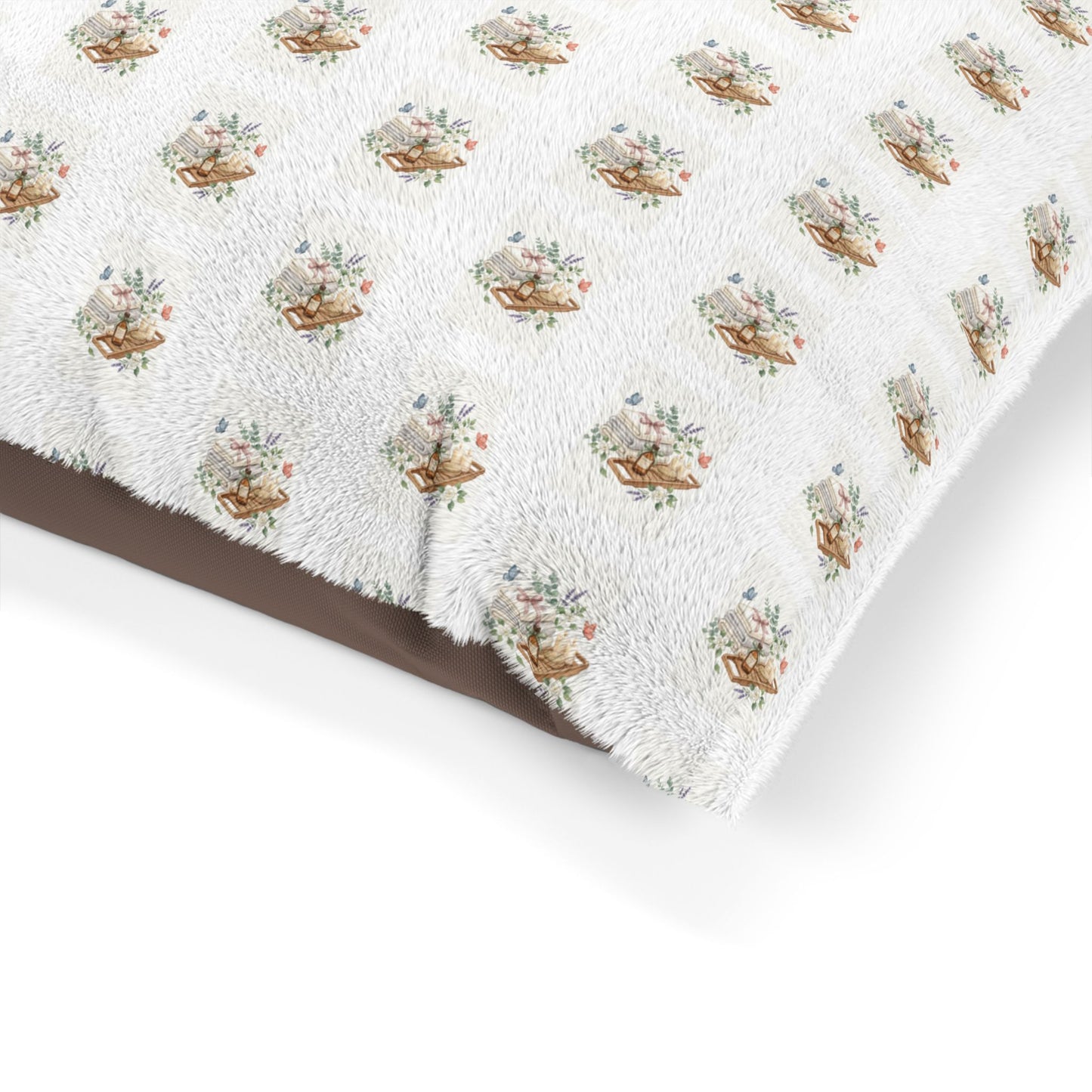Spa Day Pet Bed – Relaxing Botanical Pet Cushion – Self-Care Inspired Pet Bed