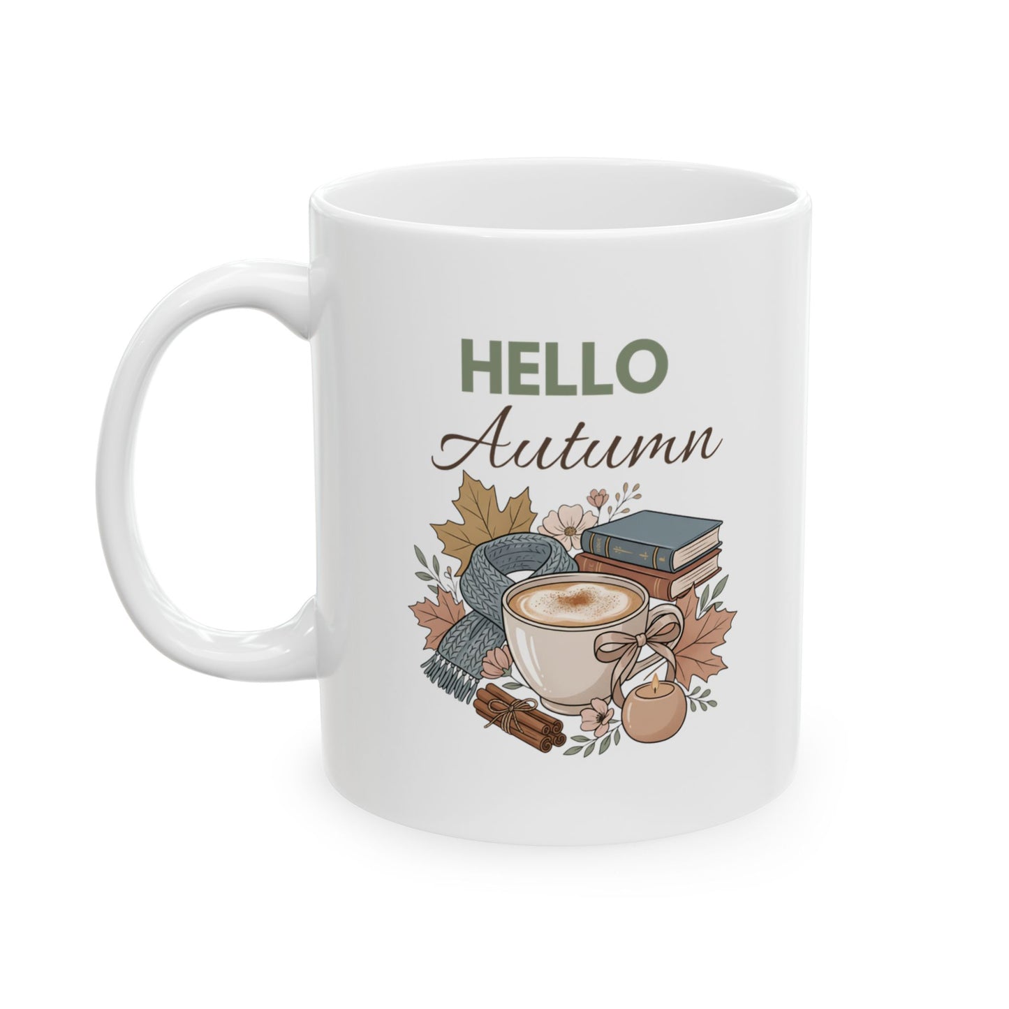 Autumn Home Sweet Home Ceramic Mug – Cozy Fall Housewarming Gift (11oz/15oz)