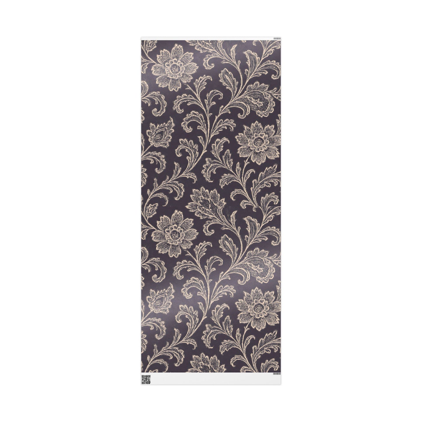 Elegant Floral Damask Wrapping Paper – Luxe Vintage-Inspired Gift Wrap in Glossy or Matte