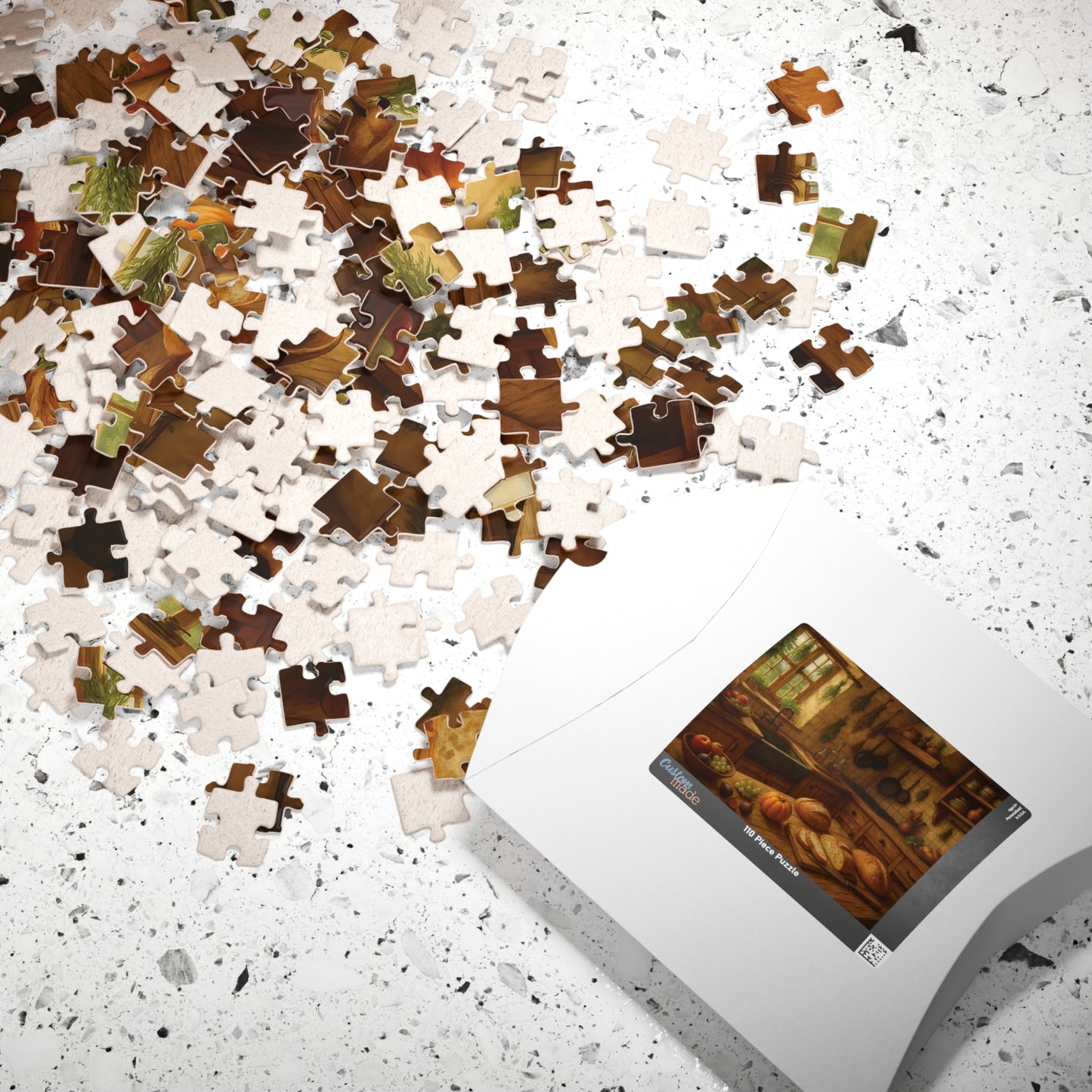 Cozy Rustic Kitchen Jigsaw Puzzle – Autumn Harvest Scene