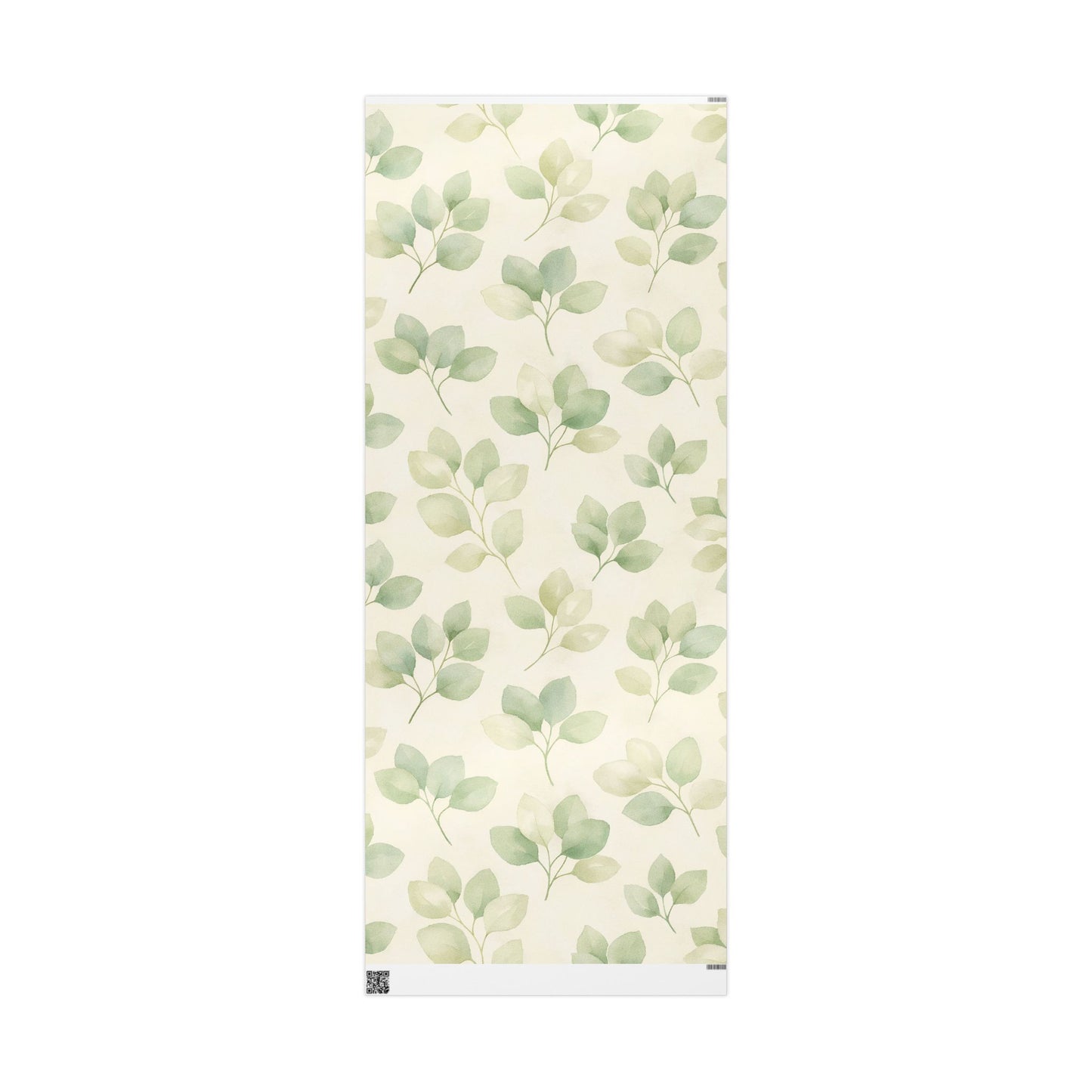 Eucalyptus Watercolor Wrapping Paper Roll — Botanical Gift Wrap for Weddings, Birthdays & Eco-Friendly Presents