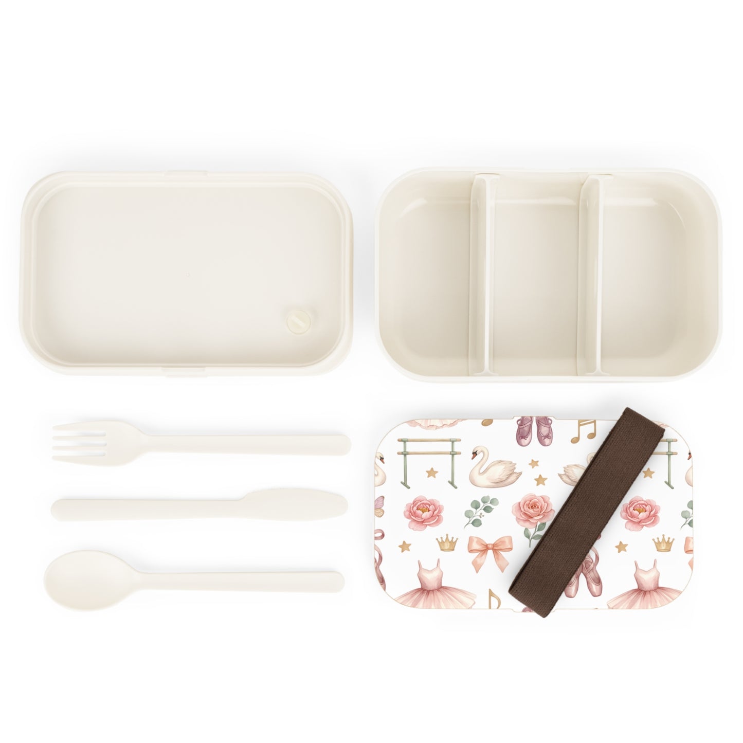 Ballet-Themed Bento Lunch Box – Swan, Tutu & Ballerina Accessories Pattern
