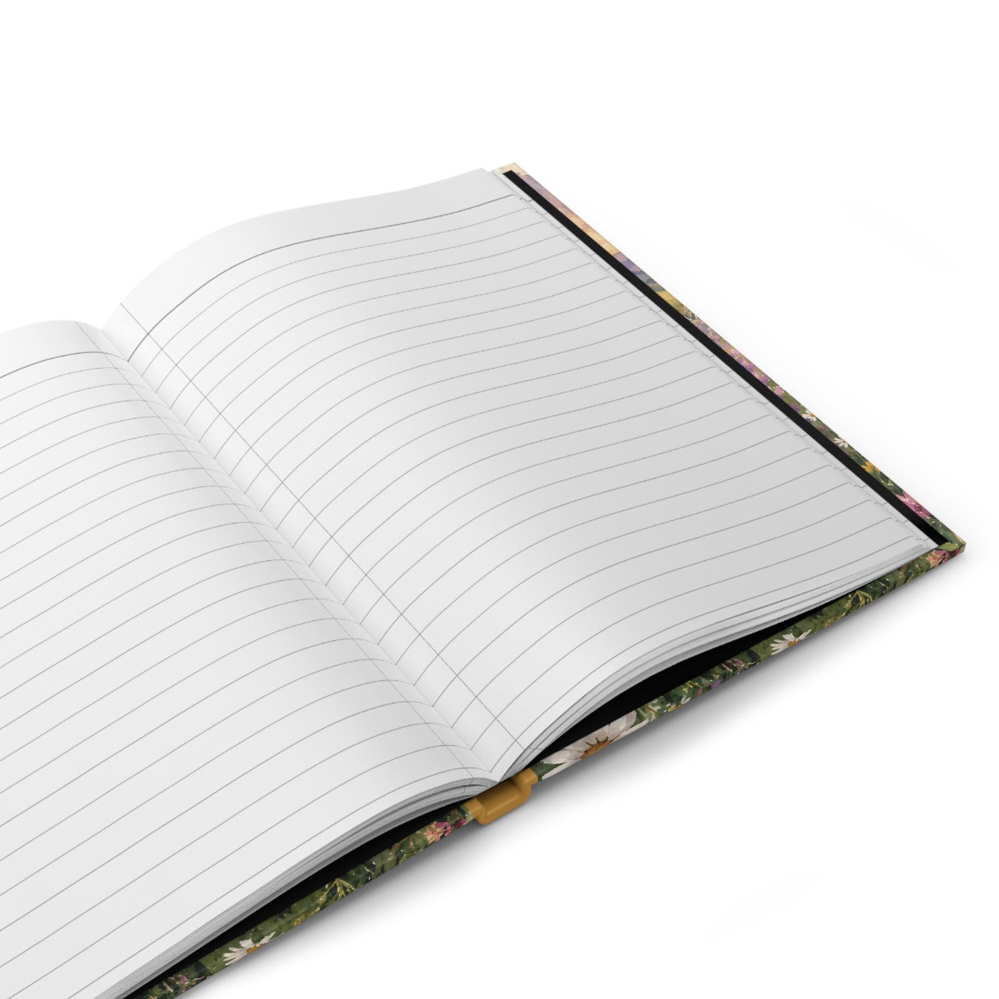 Sunrise Wildflower Hardcover Journal — Floral Meadow Gratitude Notebook
