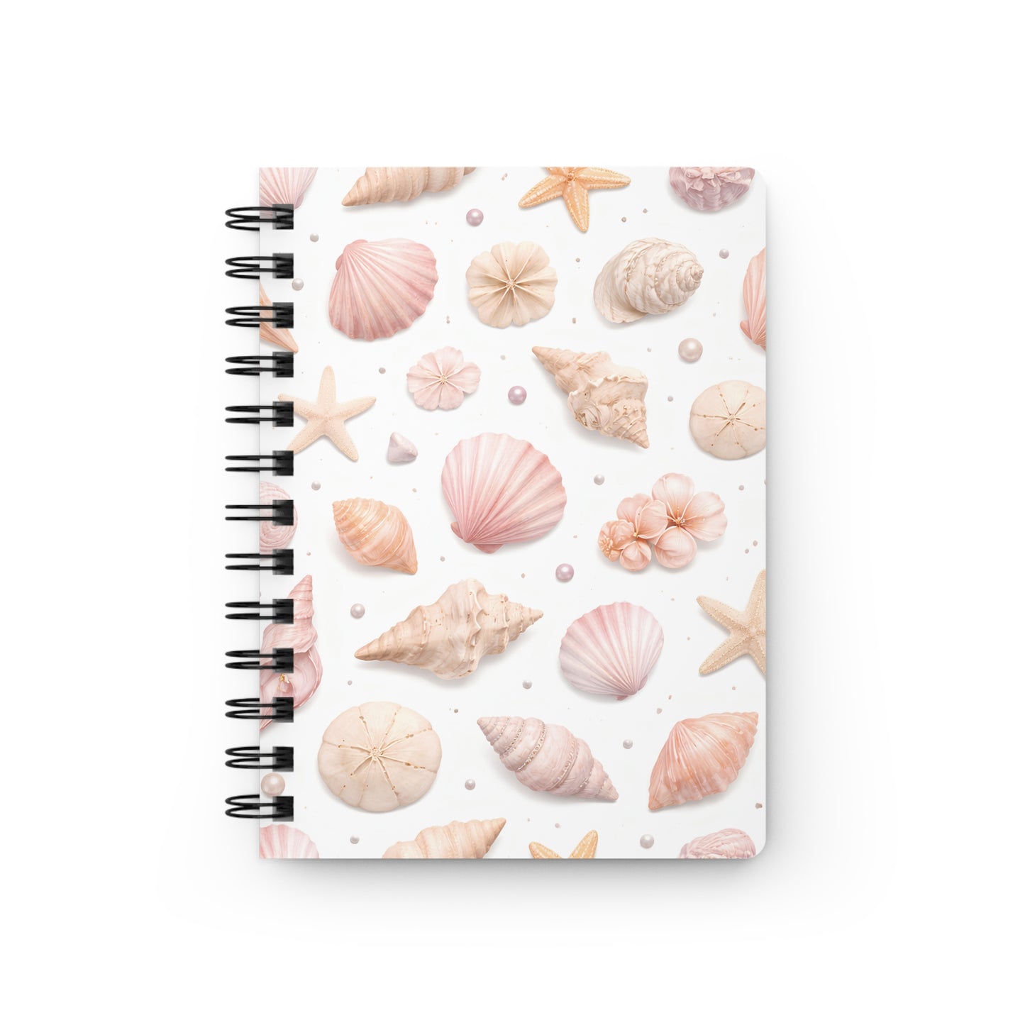 Seashell Spiral Journal — Coastal Shell Pattern Notebook for Beach Lovers