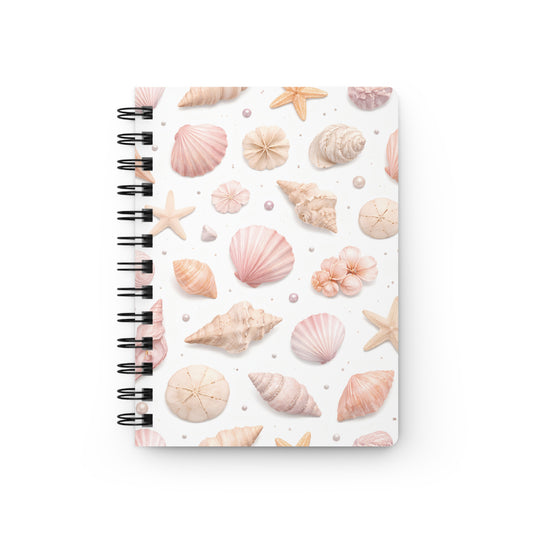Seashell Spiral Journal — Coastal Shell Pattern Notebook for Beach Lovers