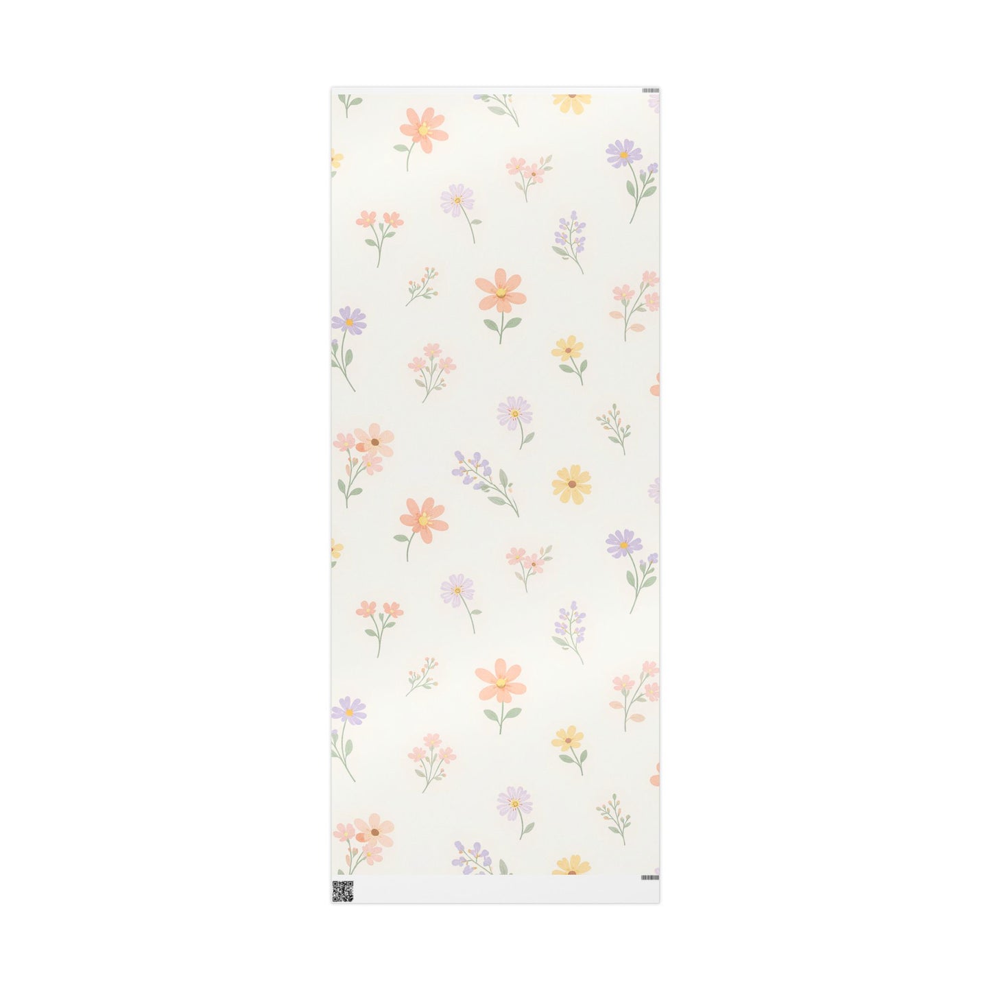 Floral Autumn Leaves Wrapping Paper Roll — Delicate Fall Gift Wrap