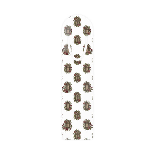 Rustic Church Window Metal Bookmark – Watercolor Floral Bookmark – Christian Reading Accessory – Book Lover Gift