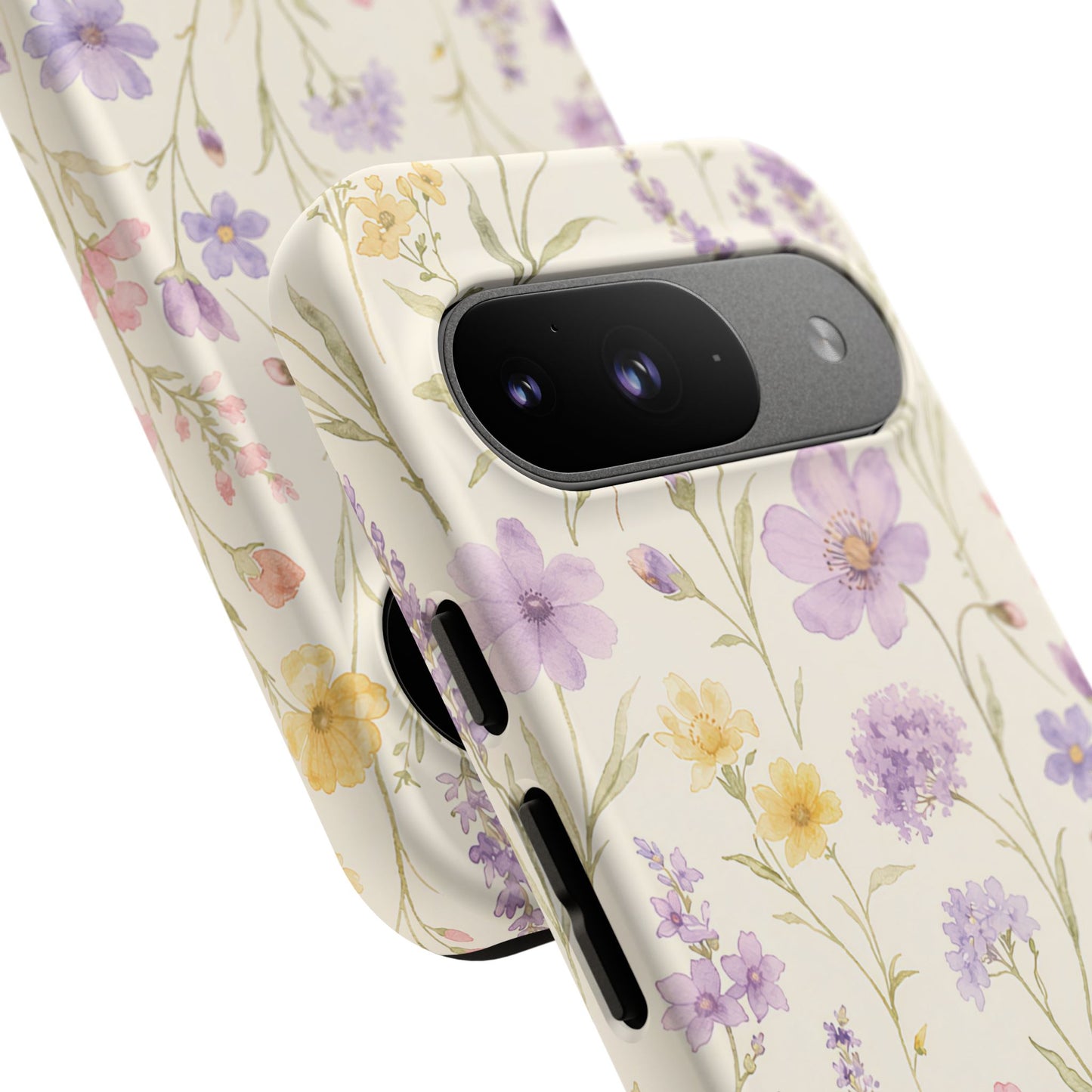 Floral Field Tough Case — Pastel Wildflower Protective Phone Cover