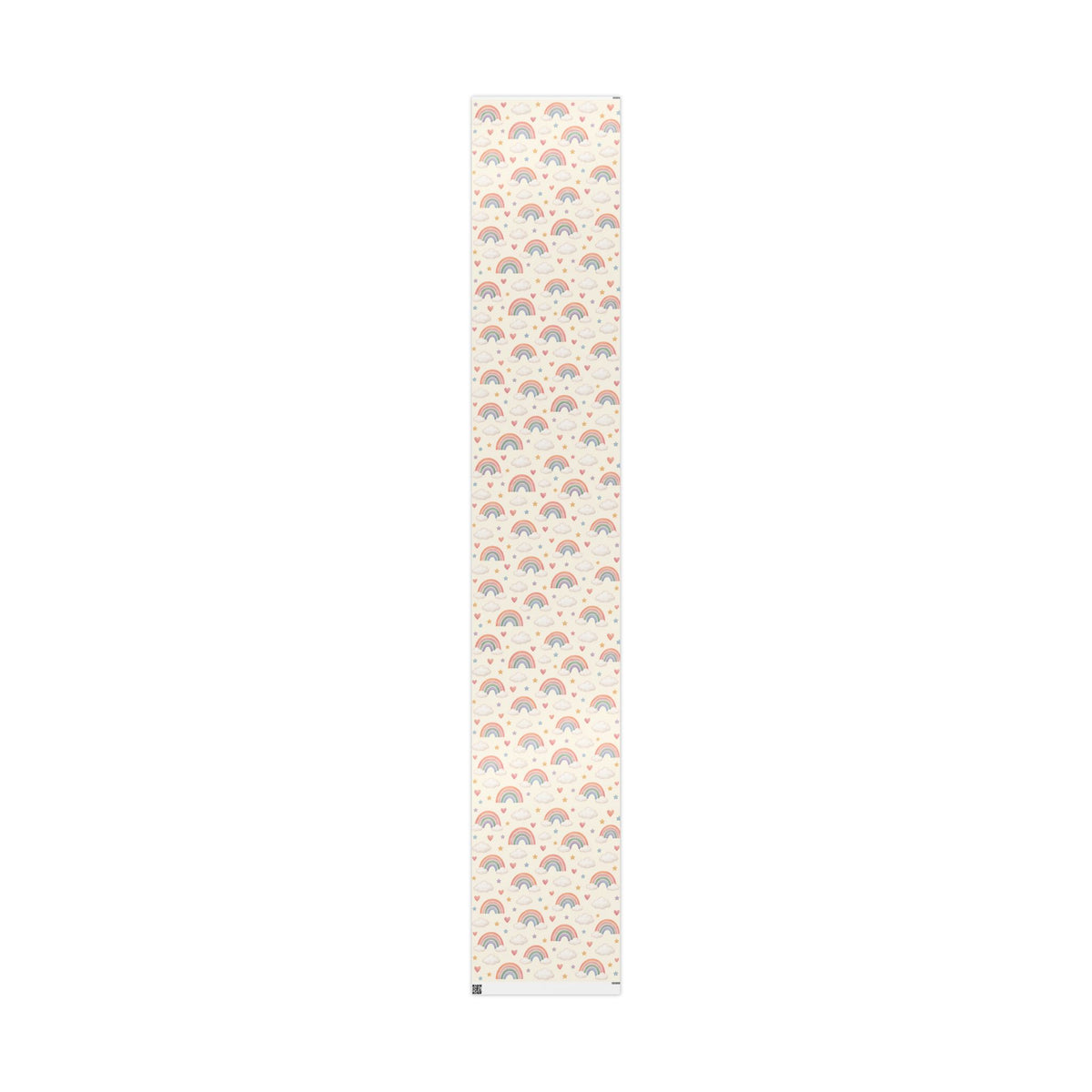 Wrapping Paper Roll — Pastel Rainbow & Cloud Gift Wrap (Neutral Baby Shower, Birthday, Nursery)