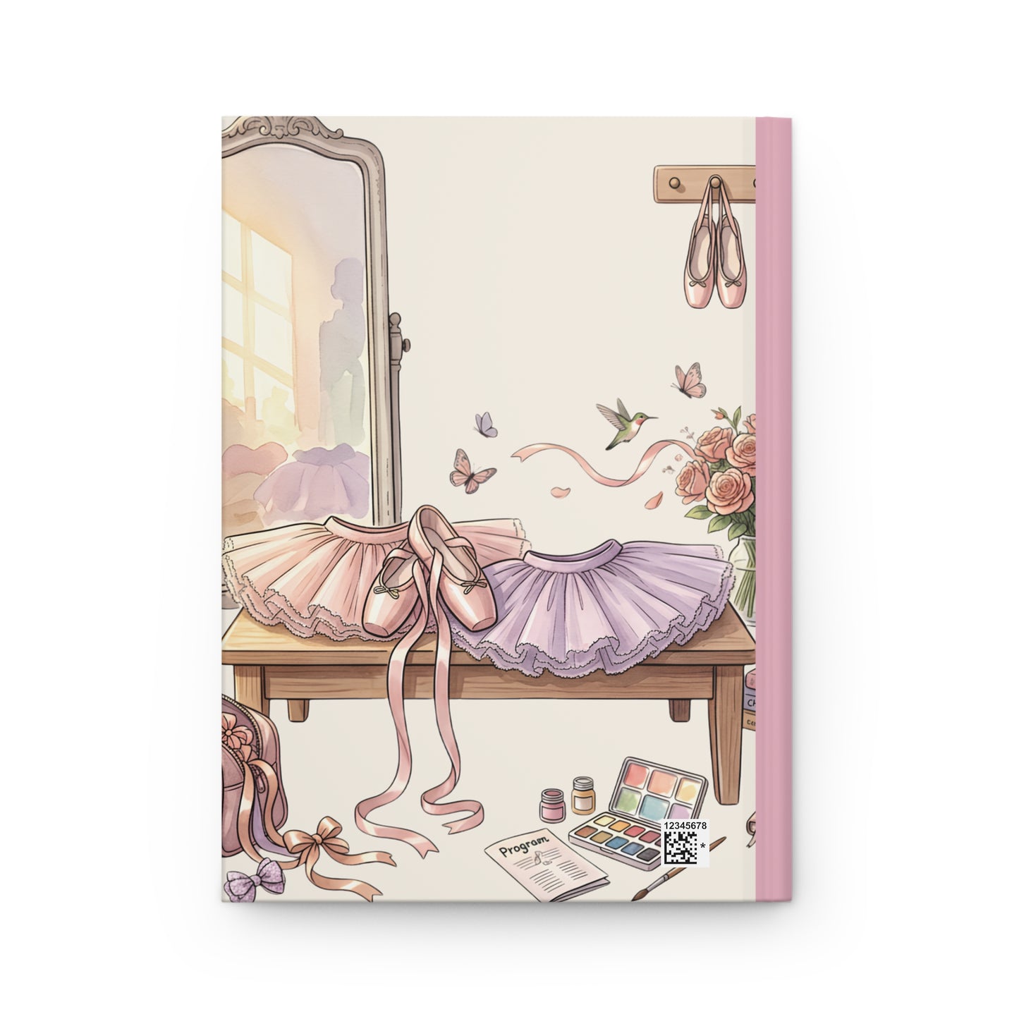 Ballerina Floral Hardcover Journal — Personalized 'Sophia's Journal' Ballet Keepsake