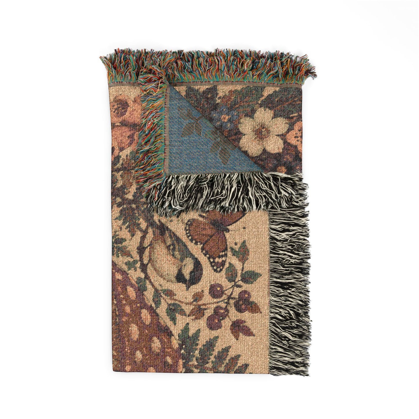 Mushroom Woodland Woven Blanket