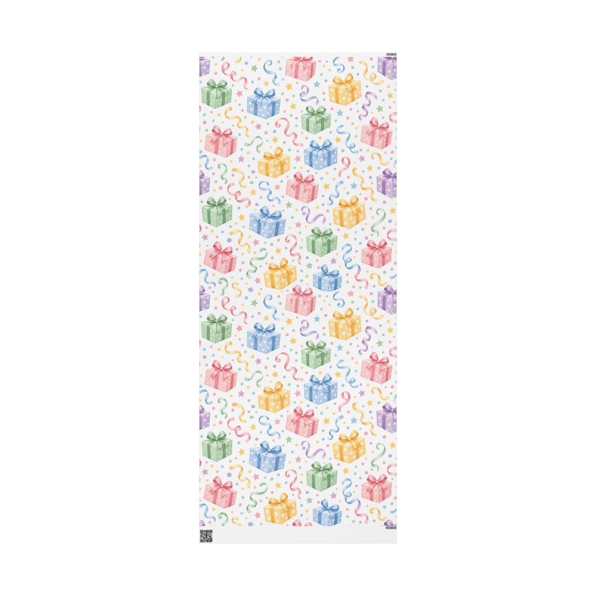 Birthday Confetti Gift Wrap — Colorful Party Wrapping Paper Roll