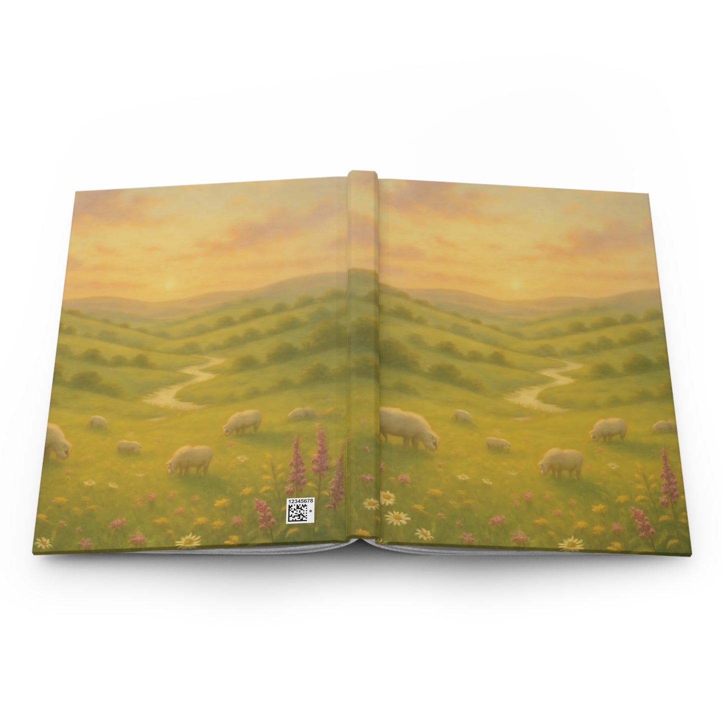 Golden Meadow Journal – Sunset Pasture Hardcover Notebook