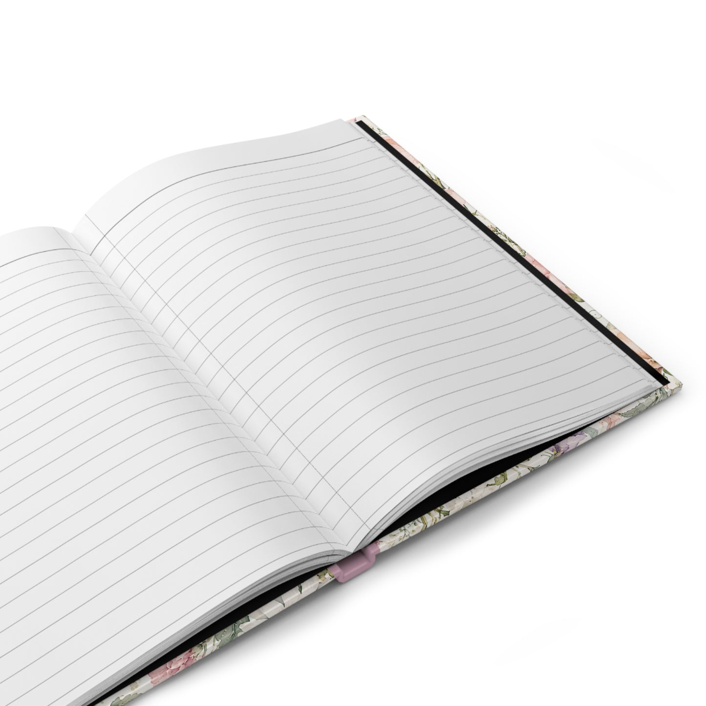 Personalized Floral Hardcover Journal — Watercolor Wildflower Notebook (e.g., "Emma")