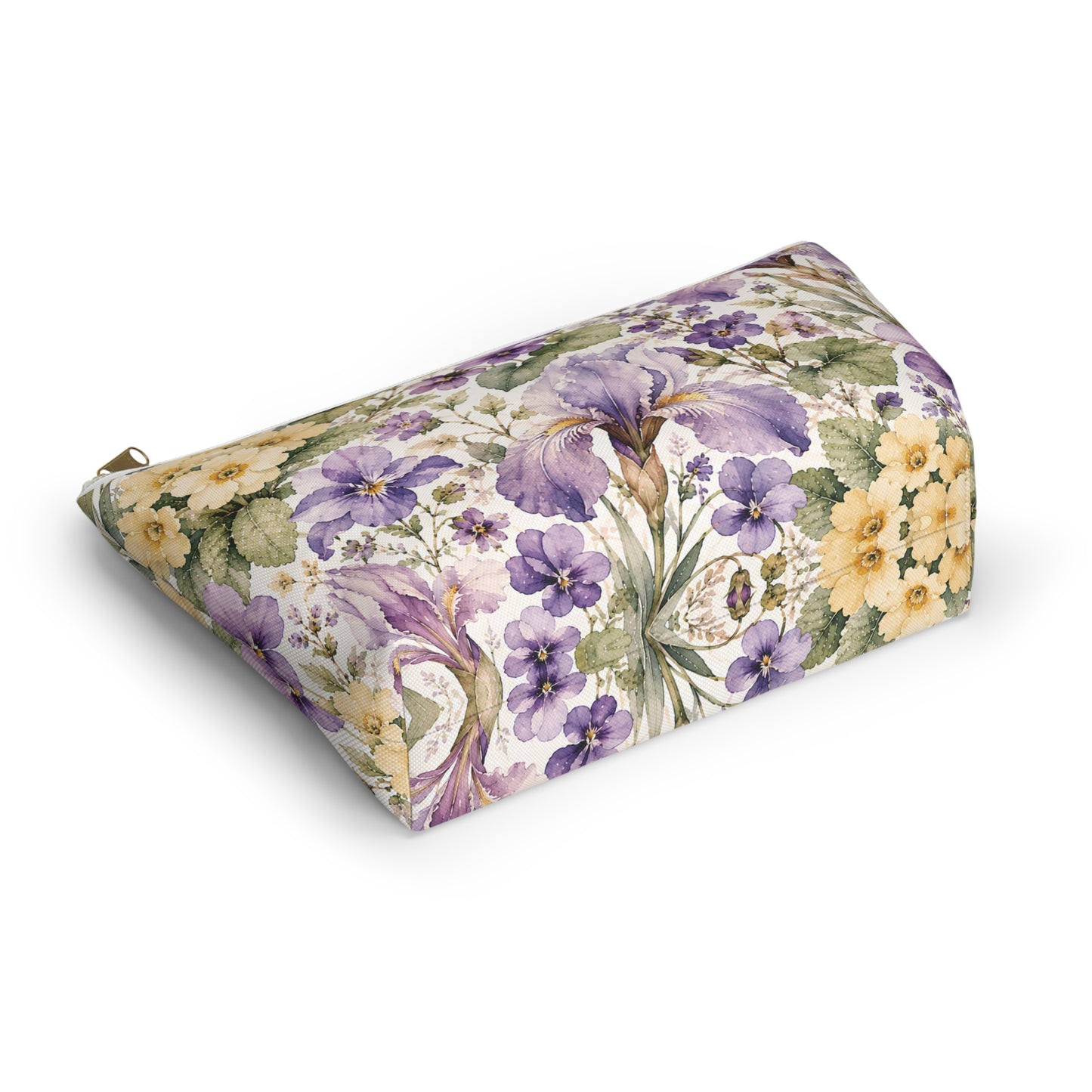 Floral Iris Accessory Pouch