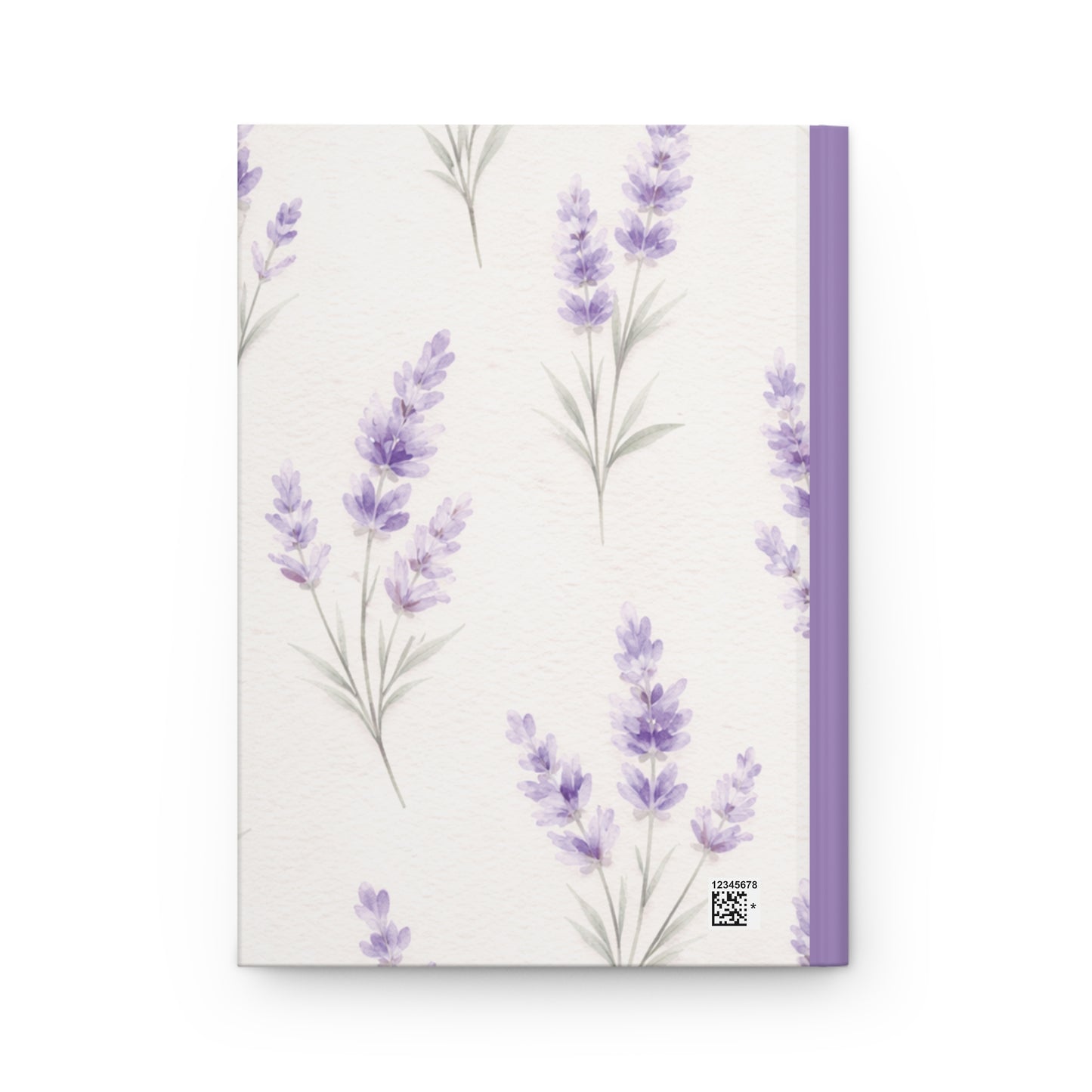 Lavender Sprig Hardcover Journal — Floral Matte Notebook for Notes & Gratitude
