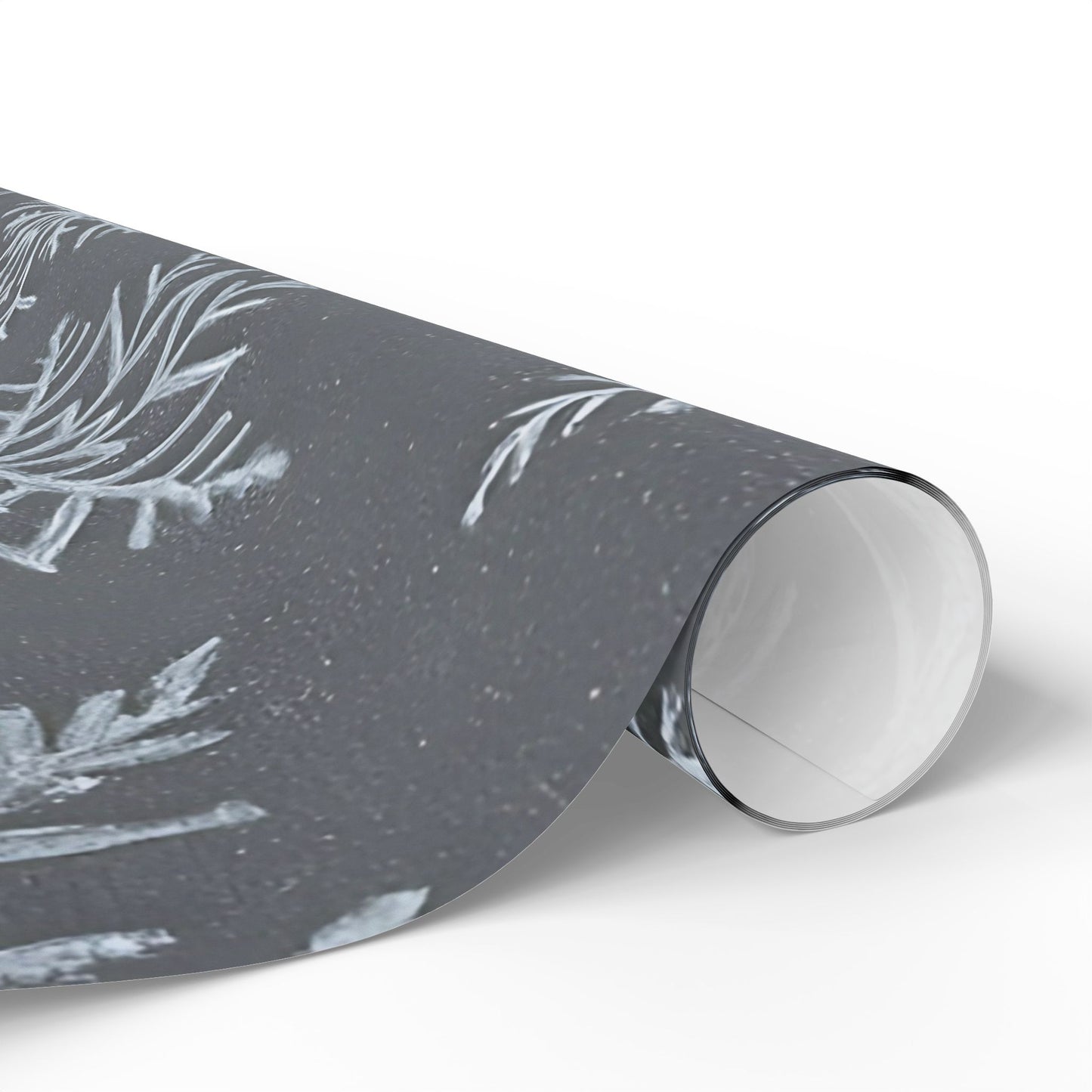 Gray Snowflake Wrapping Paper – Elegant Winter Holiday Gift Wrap
