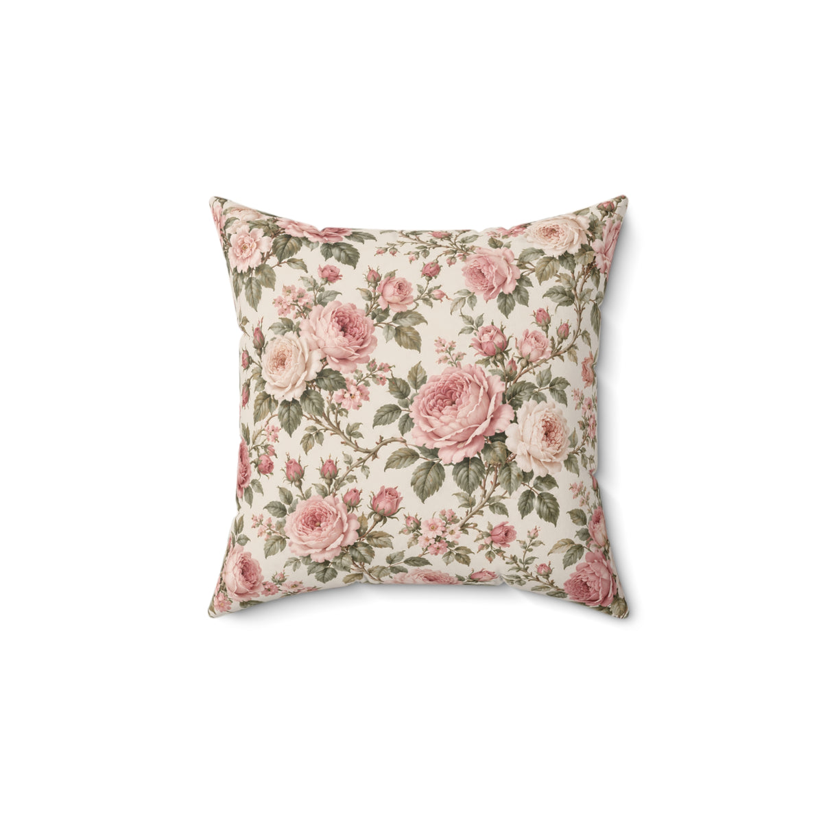 Floral Vintage Rose Pillow