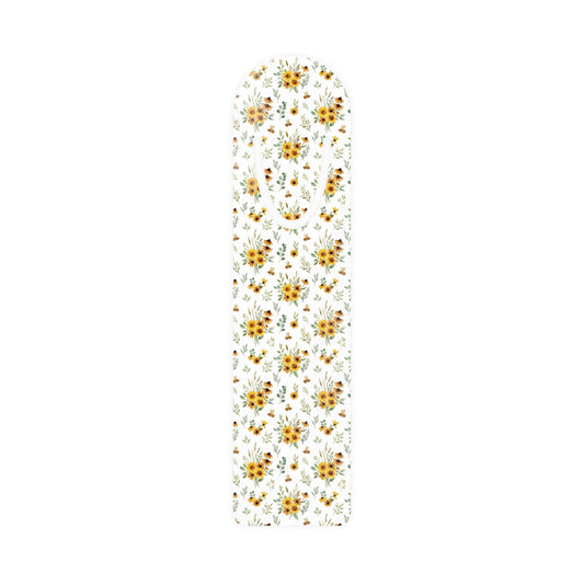 Sunflower Floral Metal Bookmark — Slim Printed Page Marker