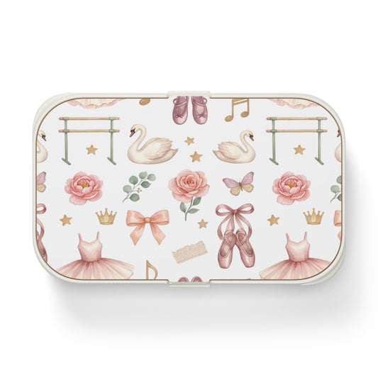 Ballet-Themed Bento Lunch Box – Swan, Tutu & Ballerina Accessories Pattern
