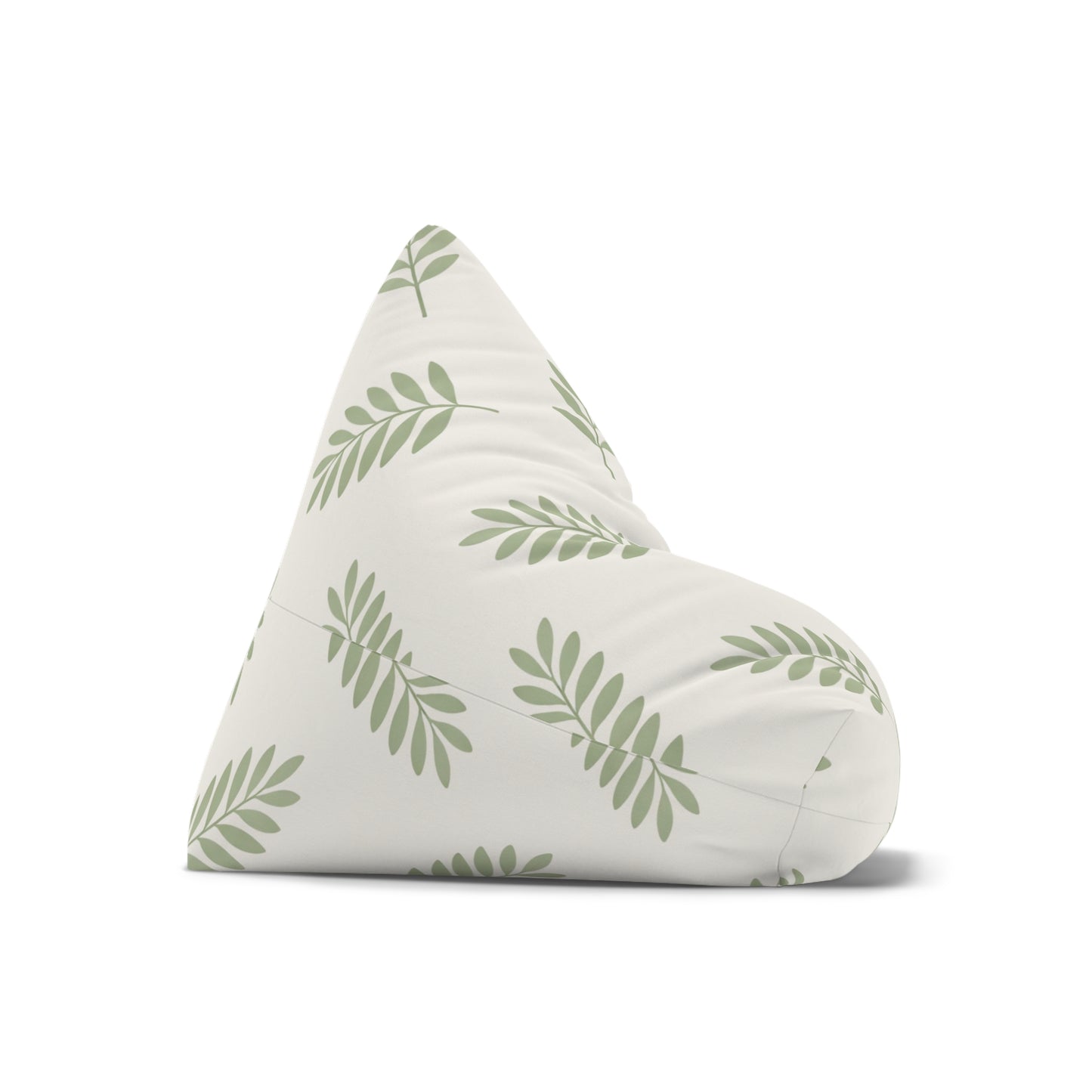 Leaf Pattern Bean Bag Cover — Green Botanical Nursery Decor