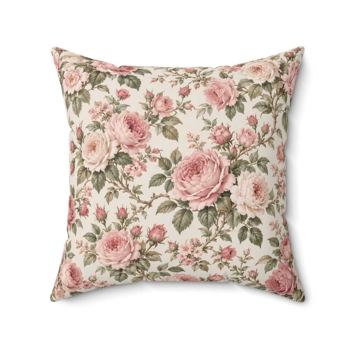 Floral Vintage Rose Pillow