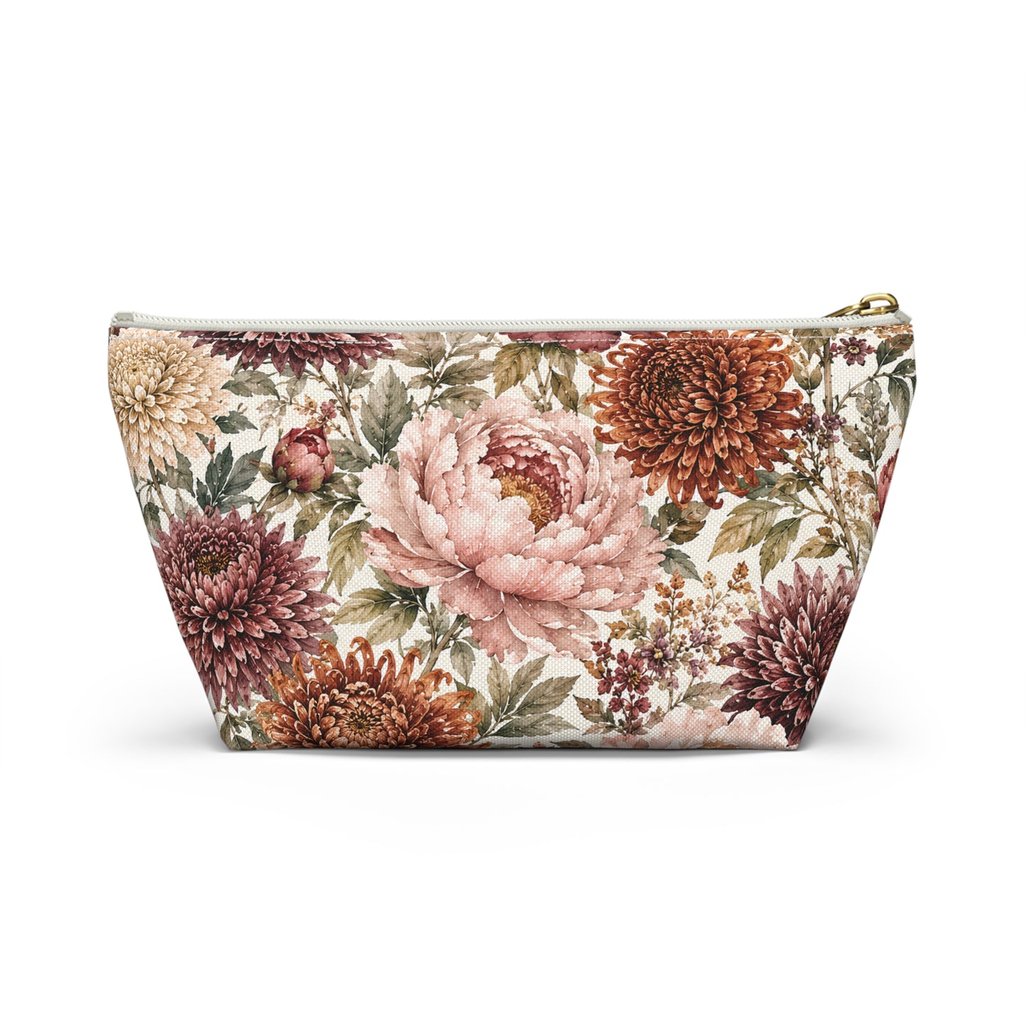Floral Chrysanthemum Accessory Pouch