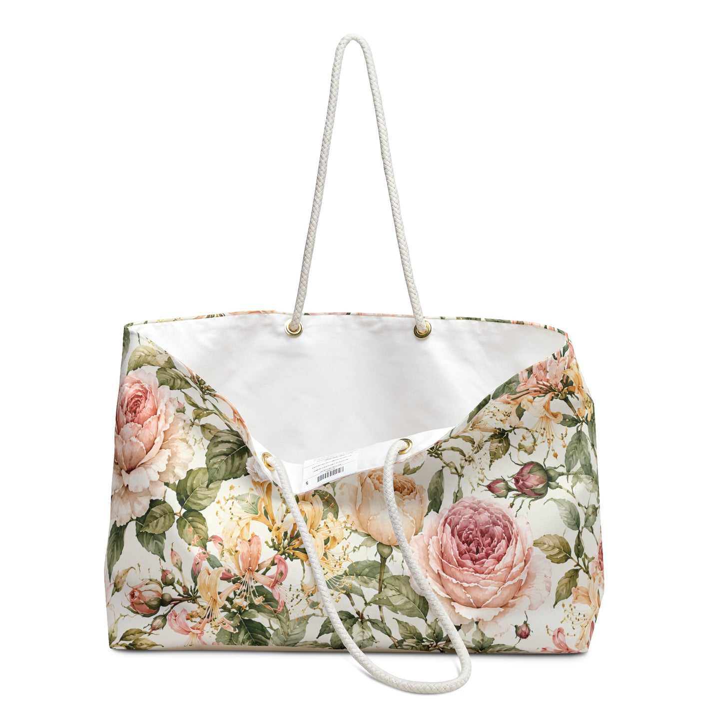 Floral Weekender Bag — Vintage Rose Travel Tote