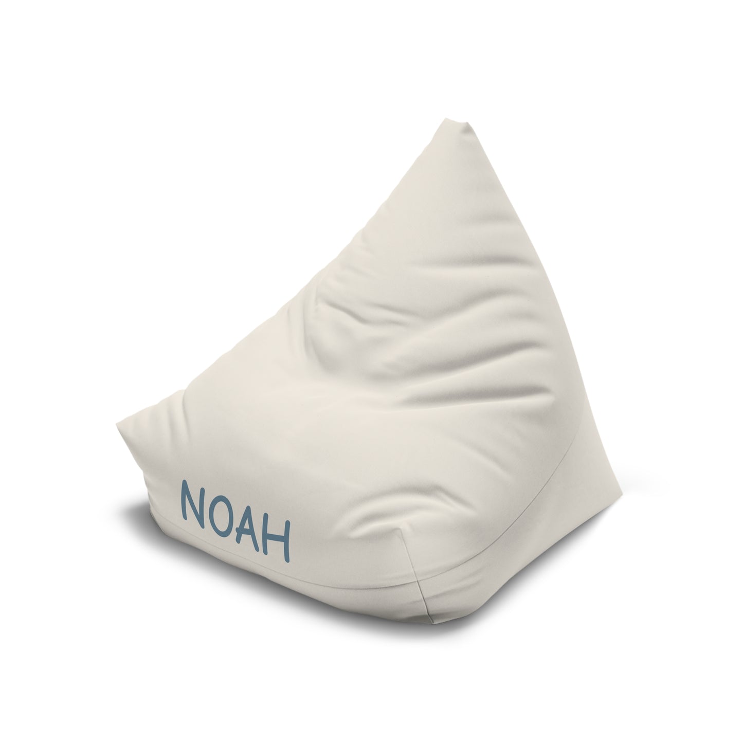 Personalized Kids Bean Bag Cover – Custom Name "NOAH" Cozy Reading & Play Chair