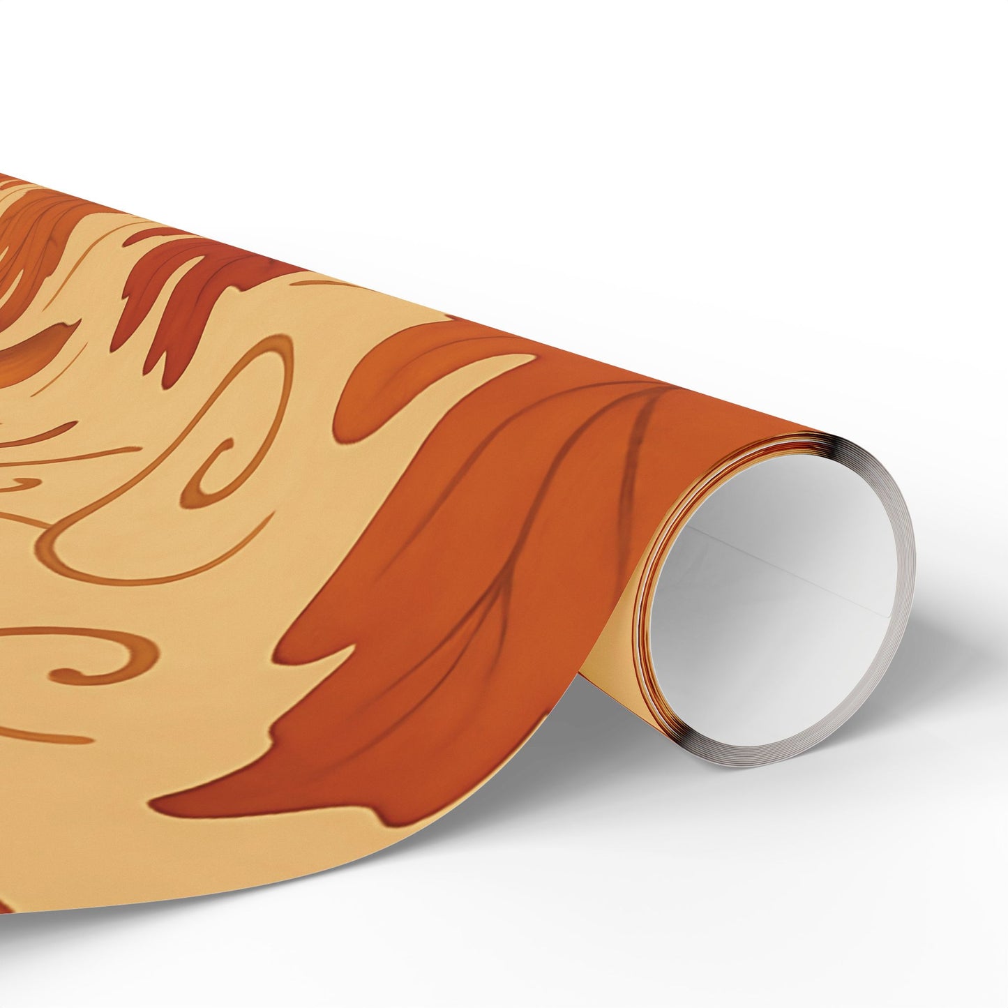 Autumn Leaves & Acorns Wrapping Paper – Fall Foliage Gift Wrap in Warm Earth Tones