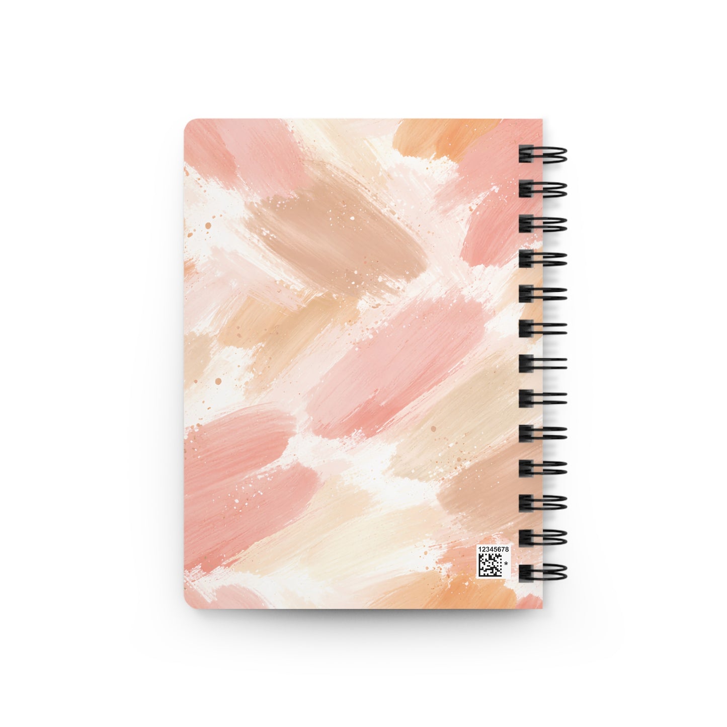 Blush Brushstroke Spiral Journal