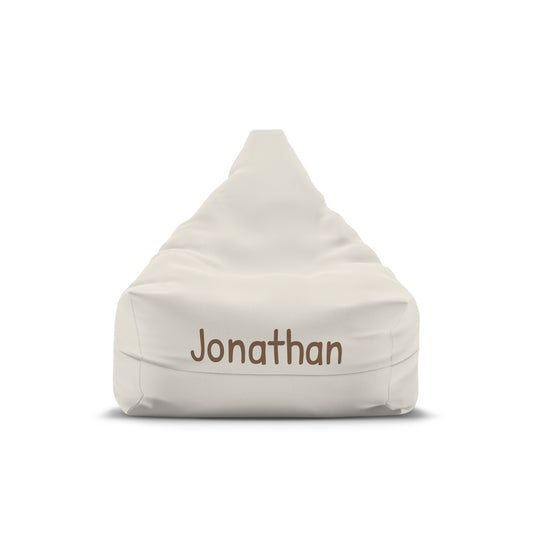 Personalized Kids Bean Bag Cover — Custom Name Cozy Chair